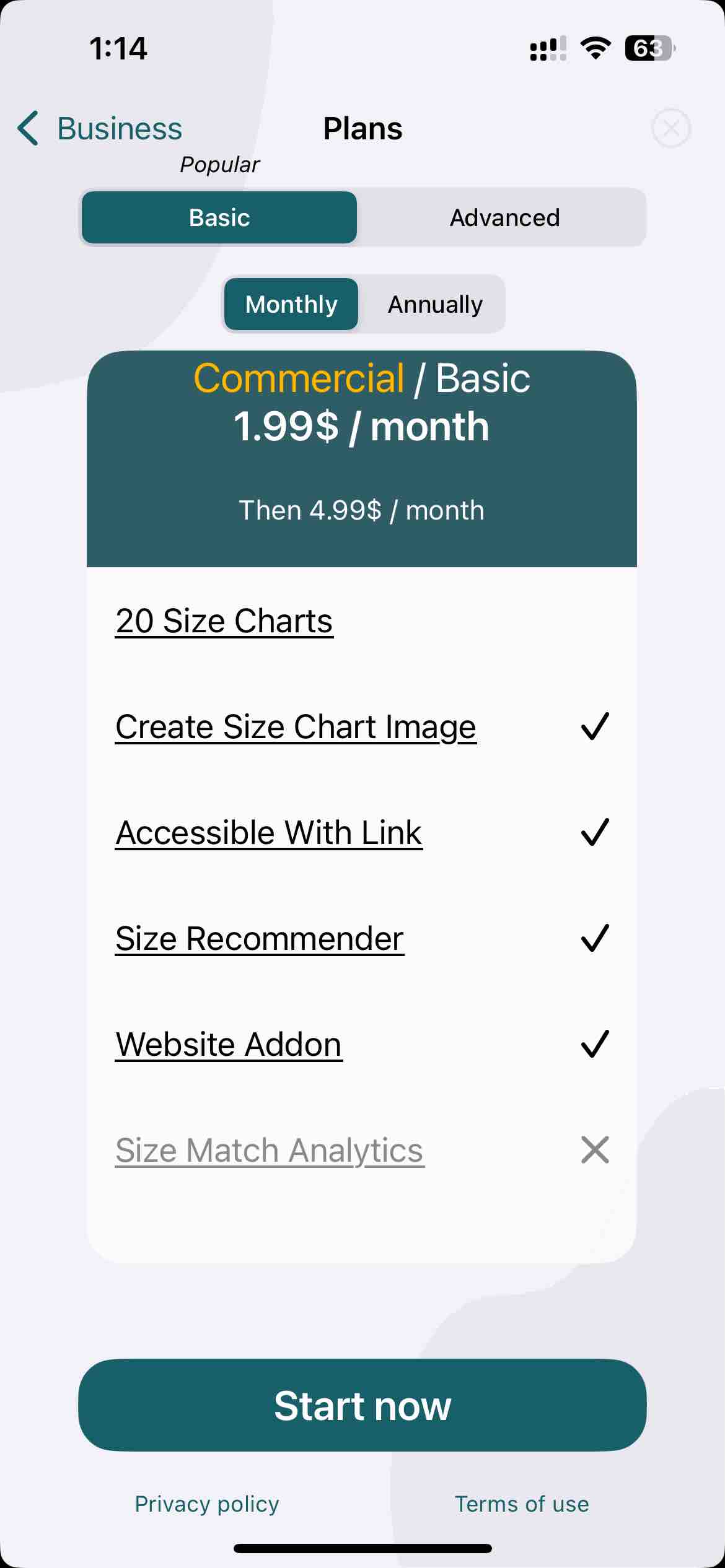 Size Chart Maker | Vestofy