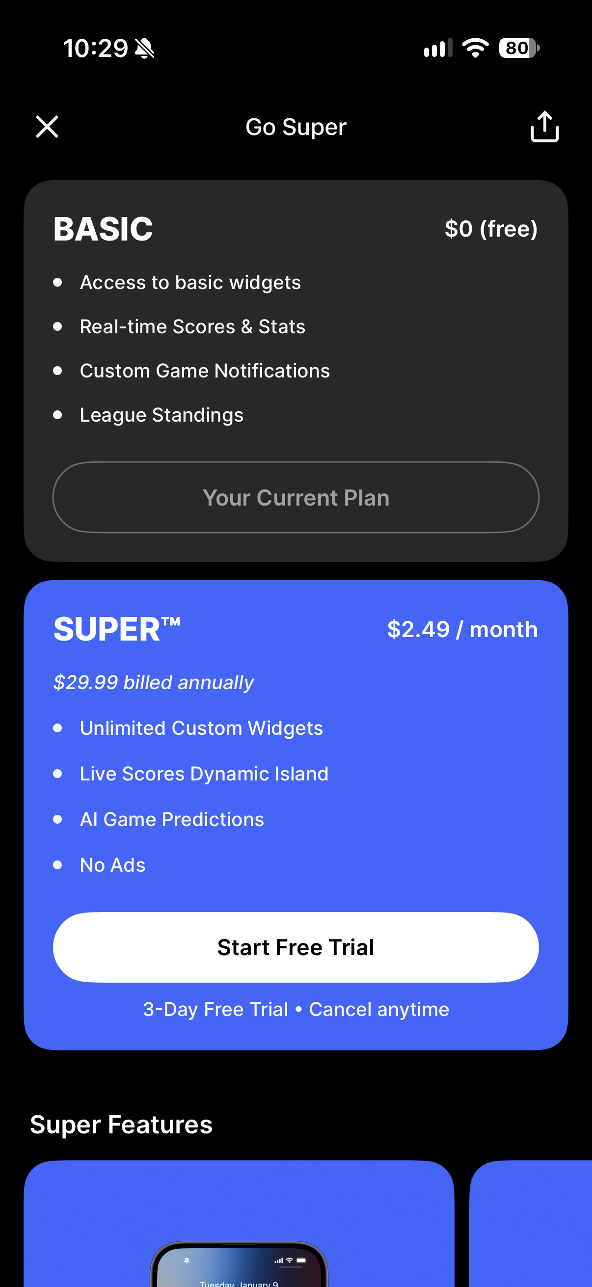 Superfan: Sports Scores + News