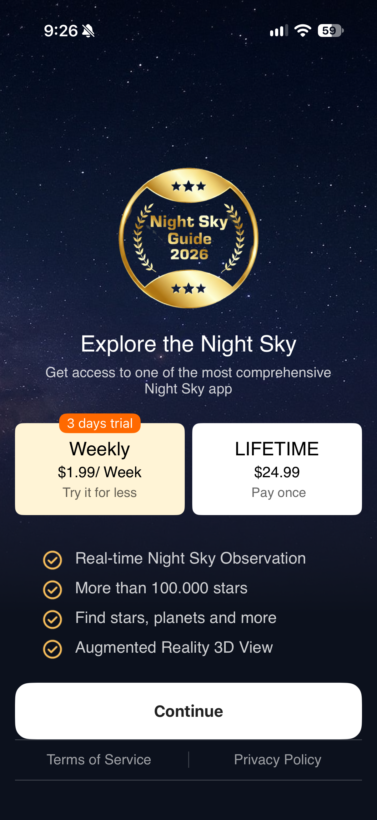 Star Guide: Night Sky Map