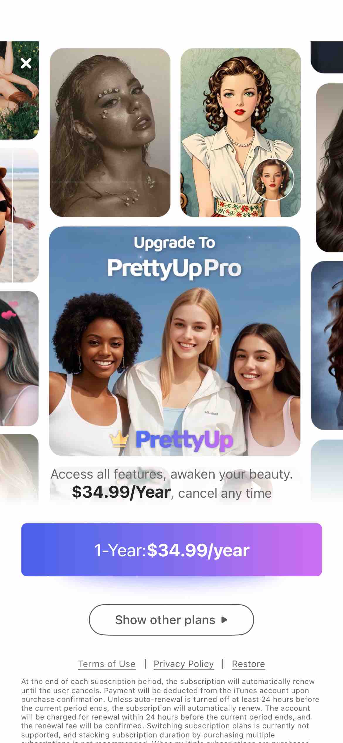 PrettyUp-Portrait Editor Video