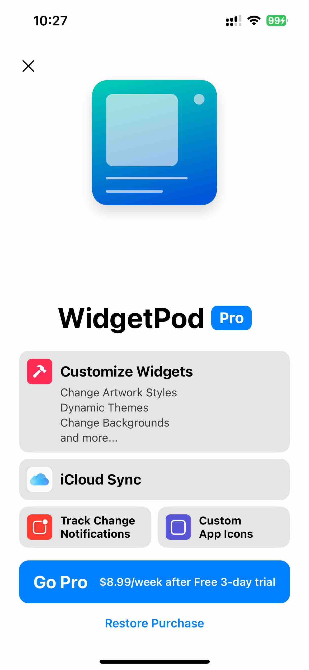 WidgetPod