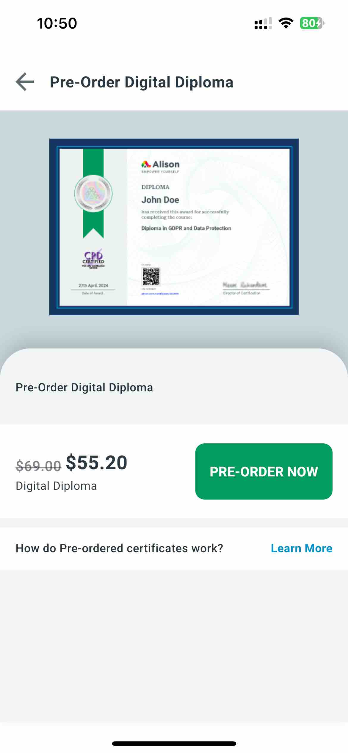 Alison: Online Education App