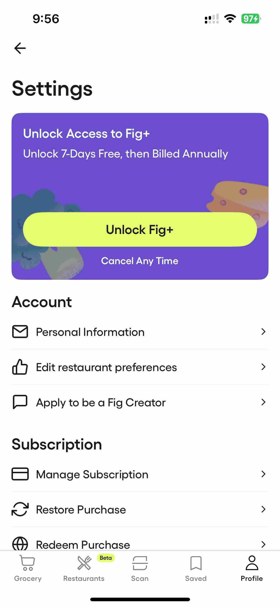 Fig: Food Scanner & Guide