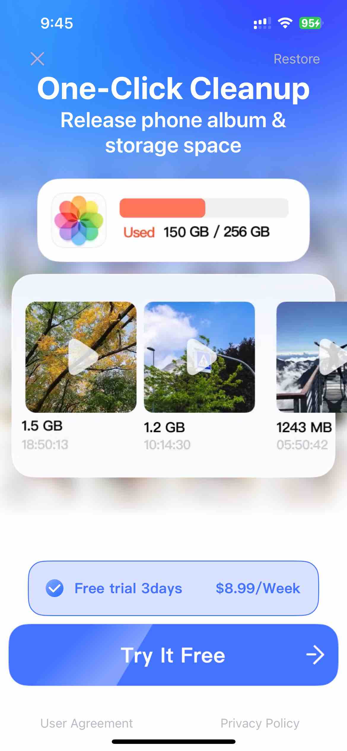 Strong Cleaner: Free up space