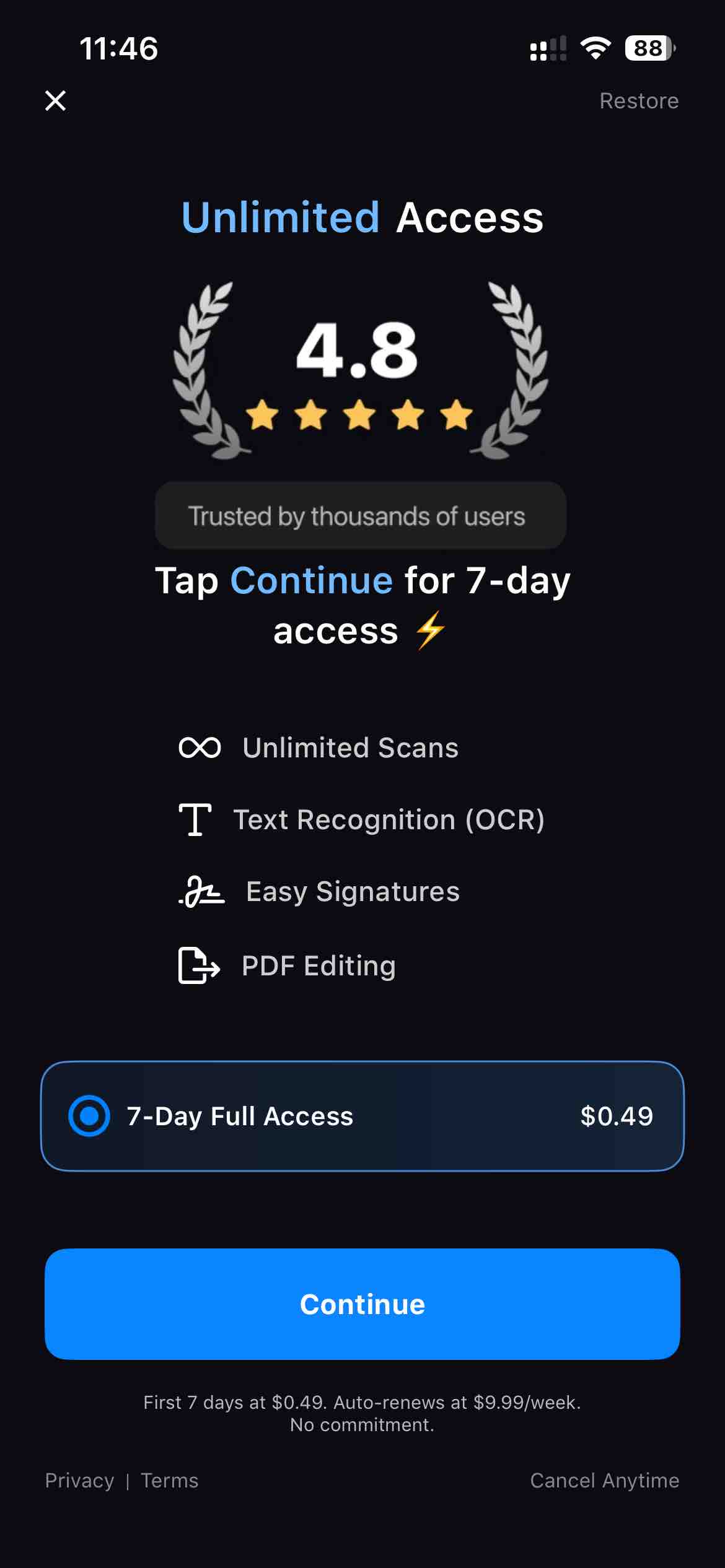 Scanner App - Scan PDF & Docs