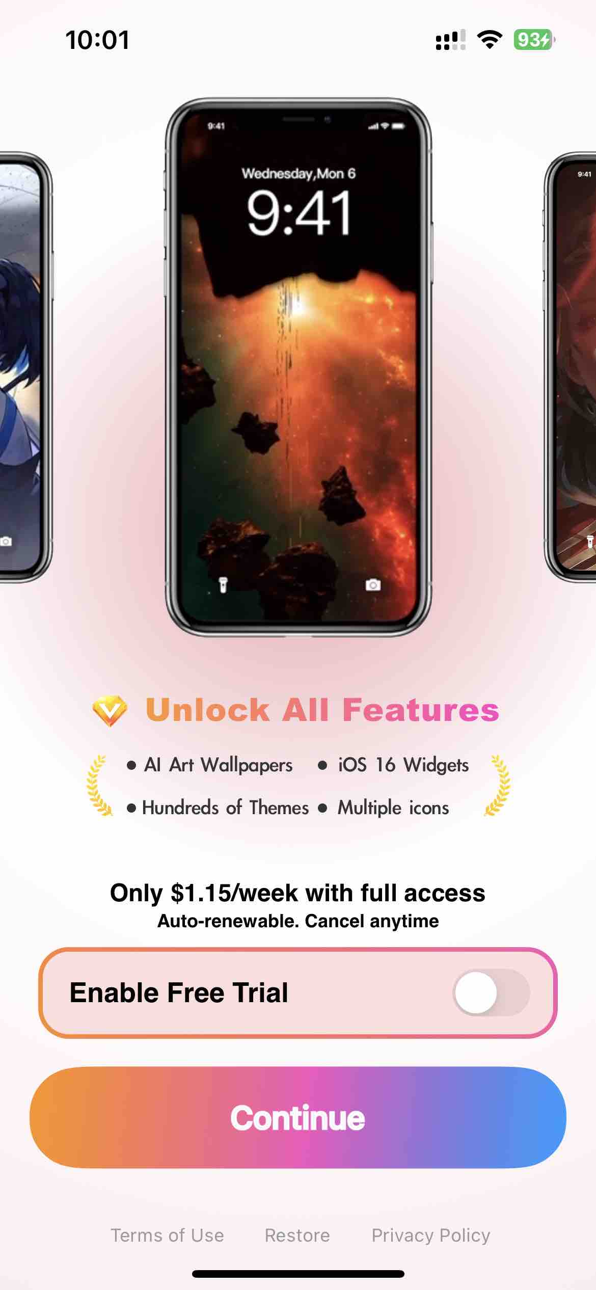 Themes: Fancy Widgets, Icons