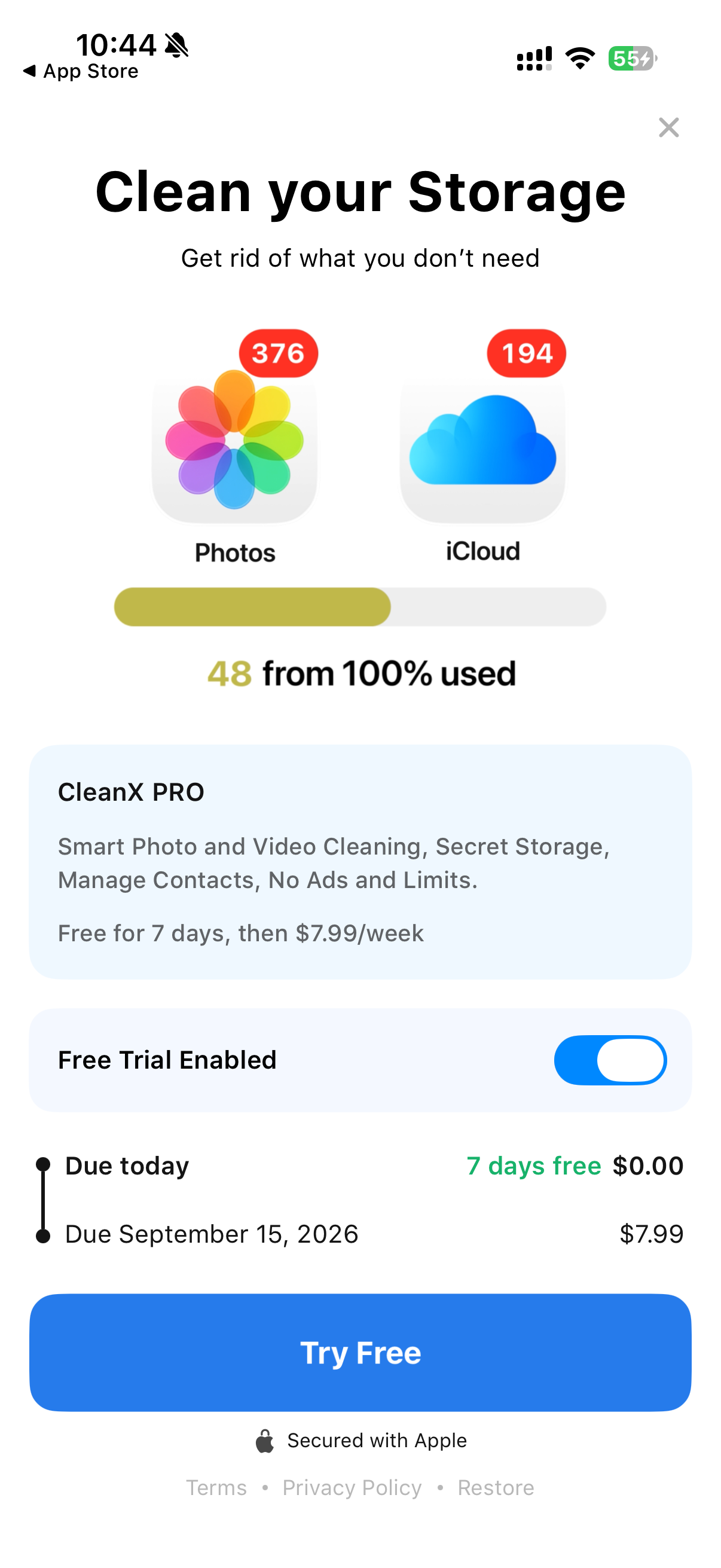 Clean Up Phone Storage: CleanX