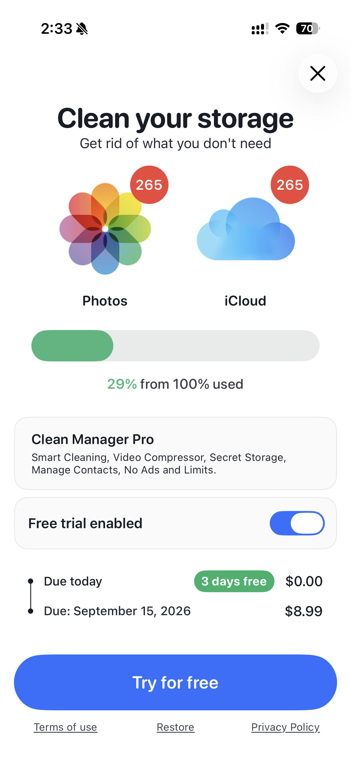 Clean Manager: Storage Cleaner