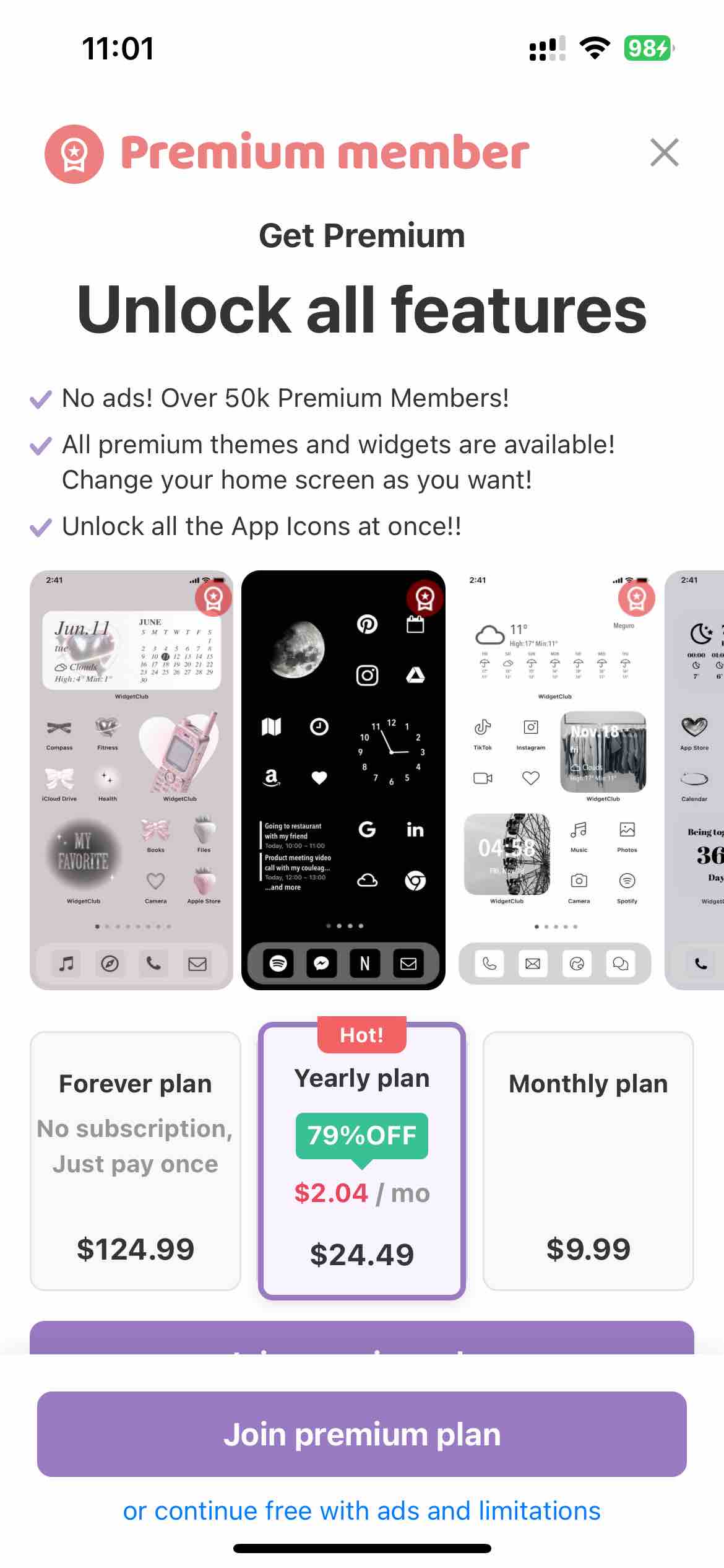 WidgetClub:Widget, Theme, Icon