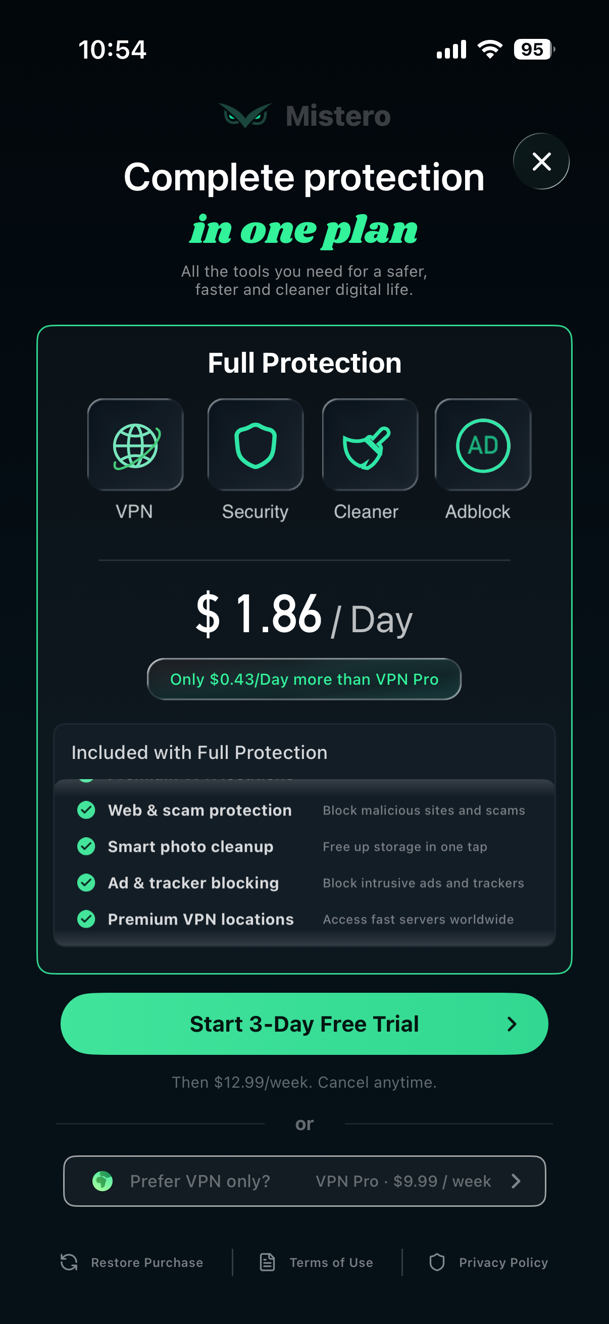 VPN Privacy Proxy: Mistero VPN