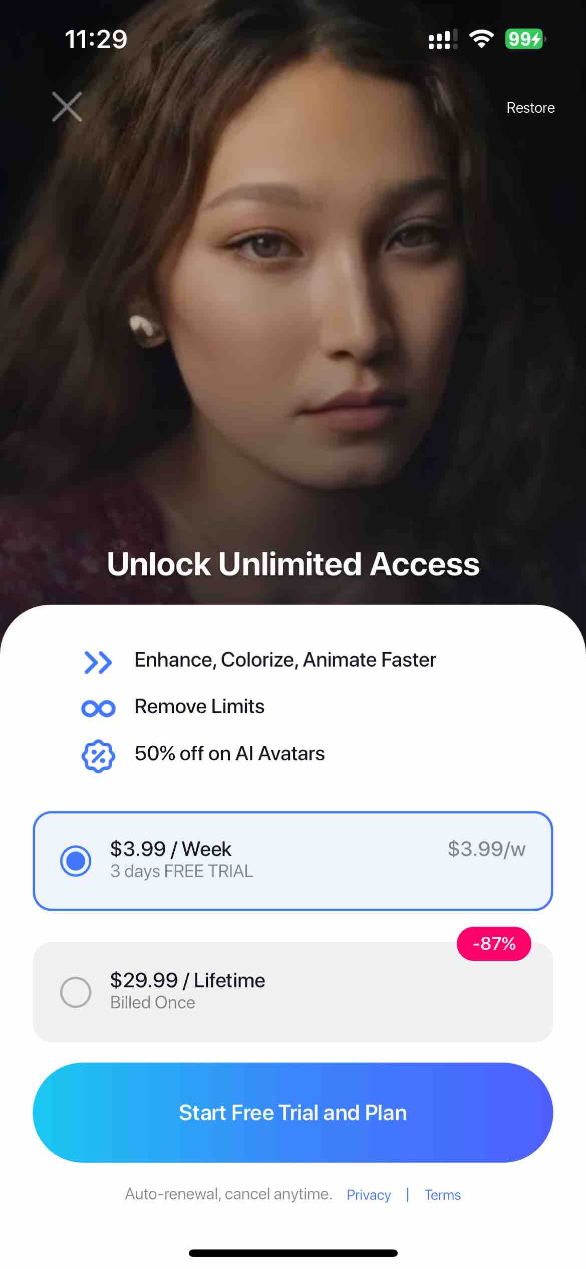 Pixelup: AI Photo Enhancer App