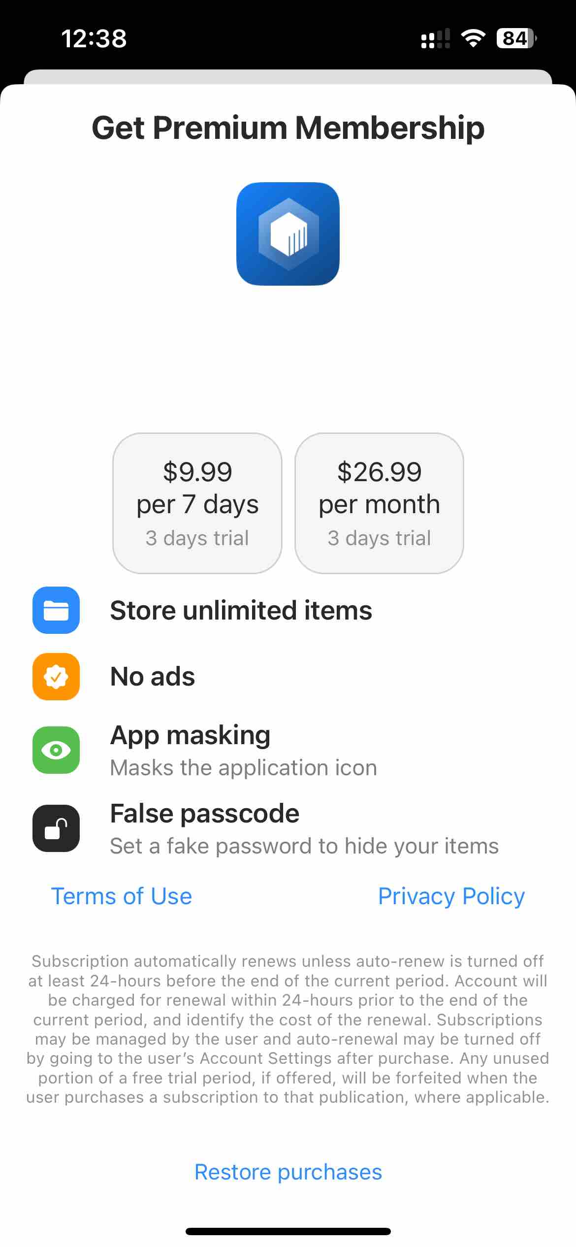 Secure Data Vault