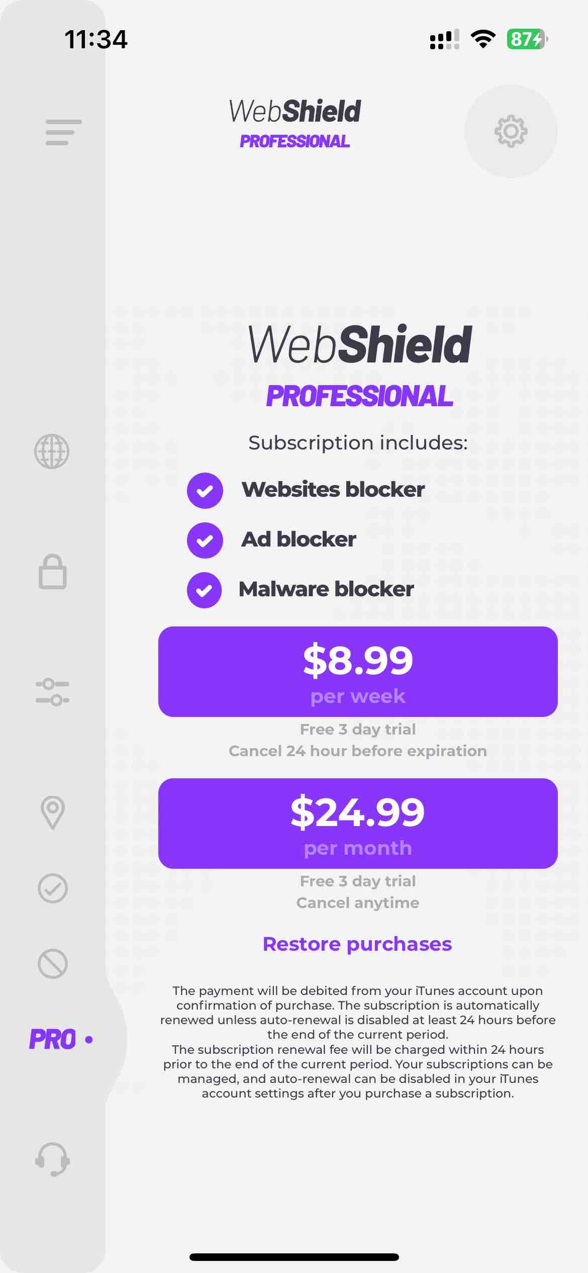 WebShield PRO - Smart Security