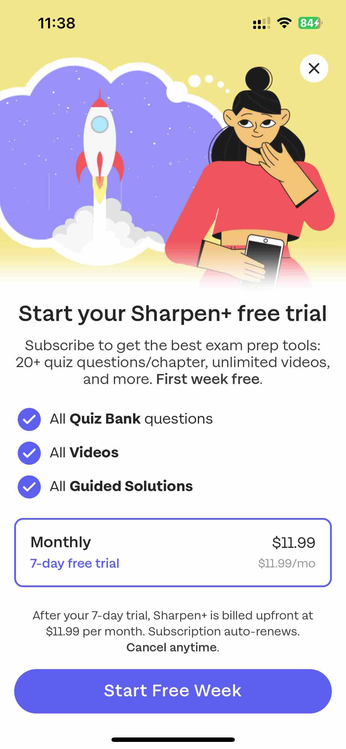 Sharpen - College Exam Prep