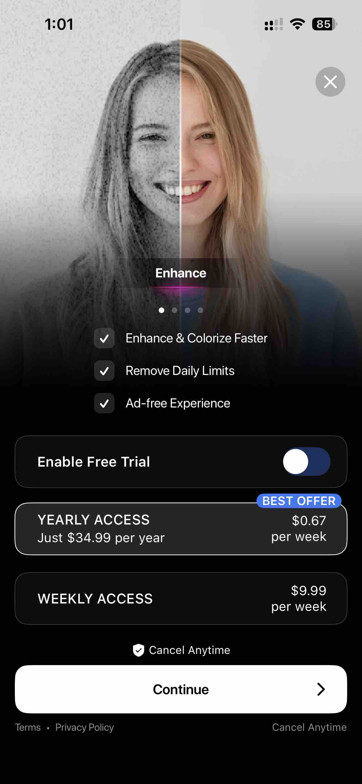 PhotoApp - AI Photo Enhancer