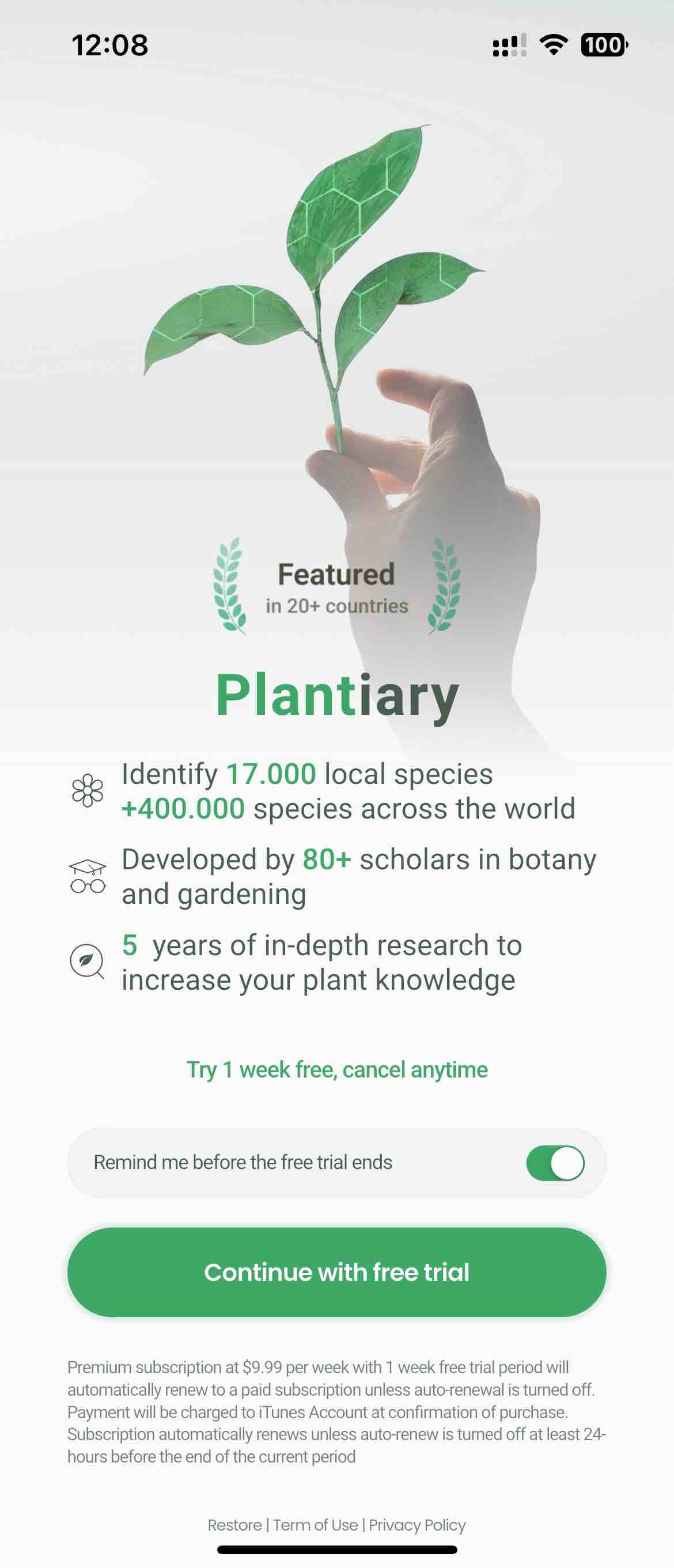 Plant Identifier: Plantiary