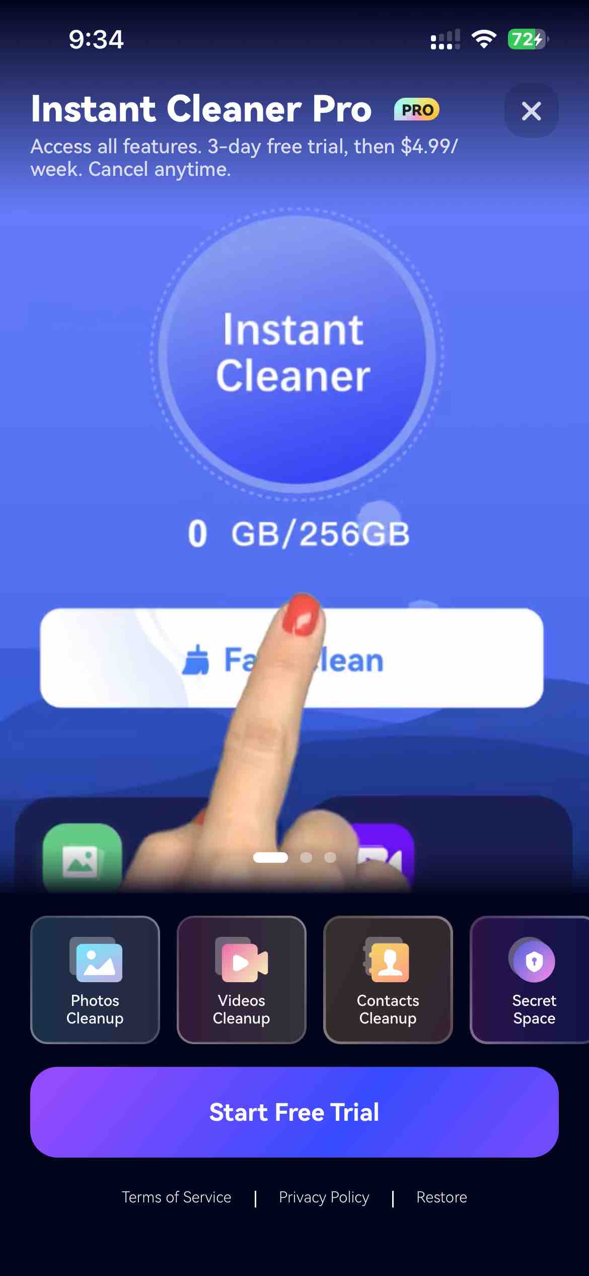 Instant Cleaner -Clean Storage