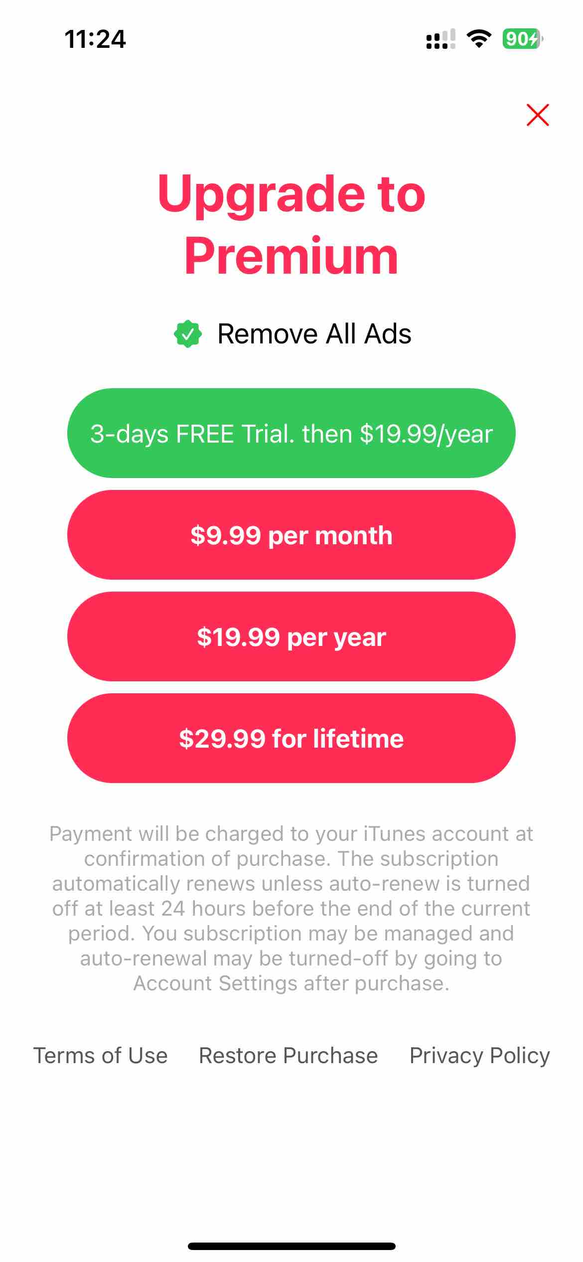 X for Telegram Messenger