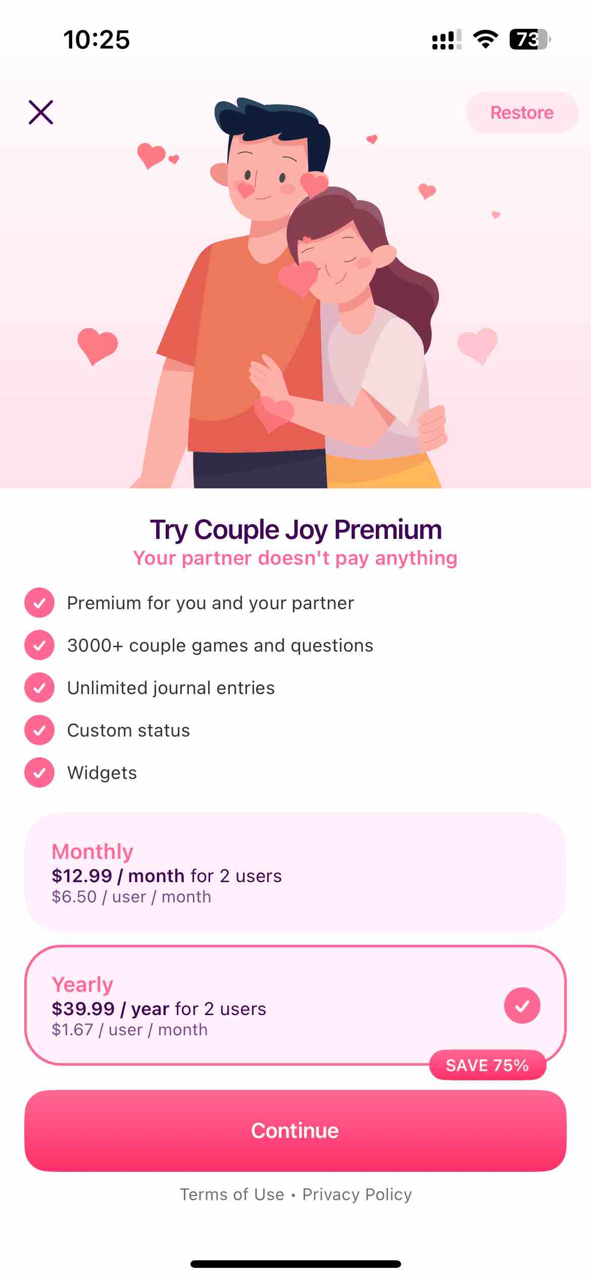 Couple Joy - Relationship App