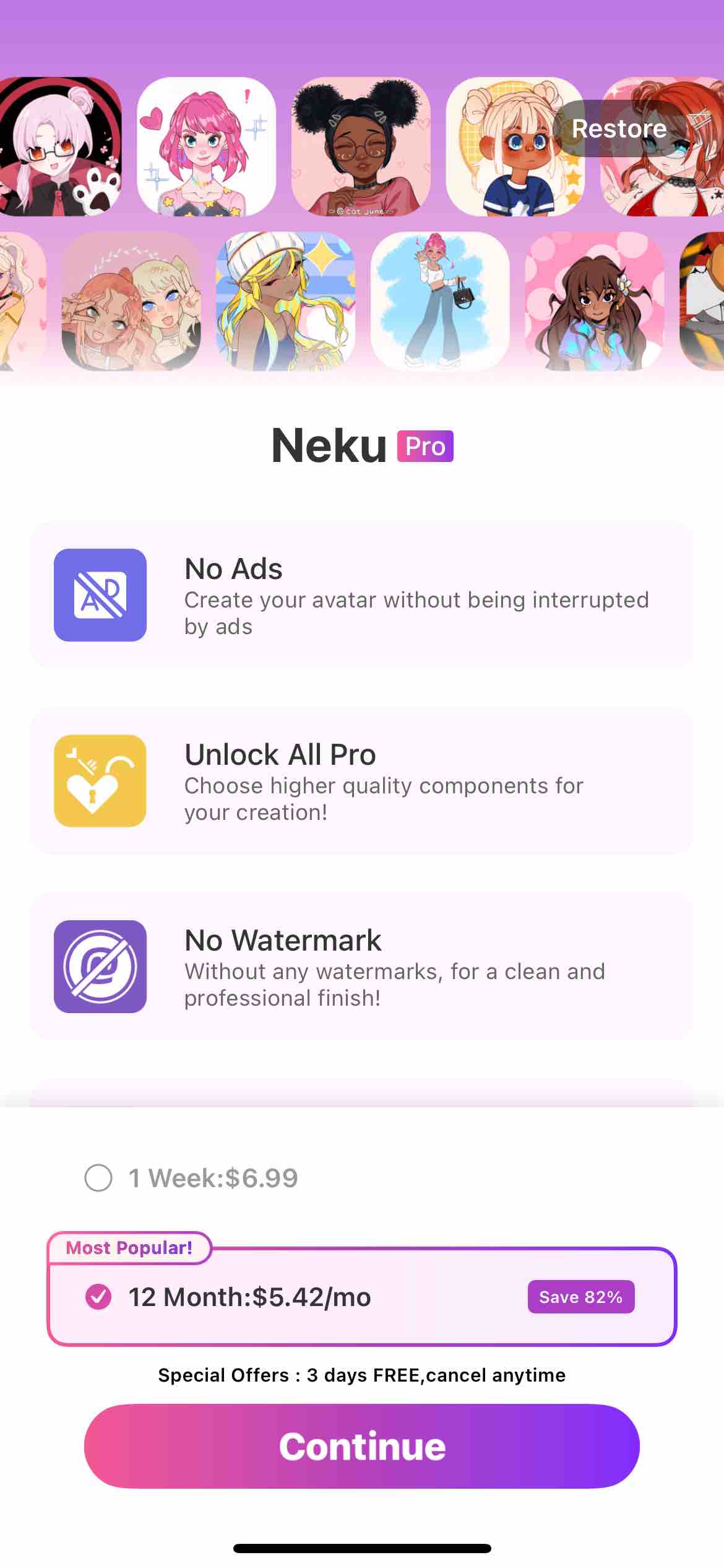Neku: make avatar sticker
