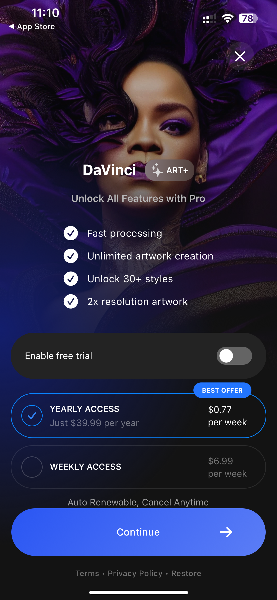DaVinci - Image Generator AI
