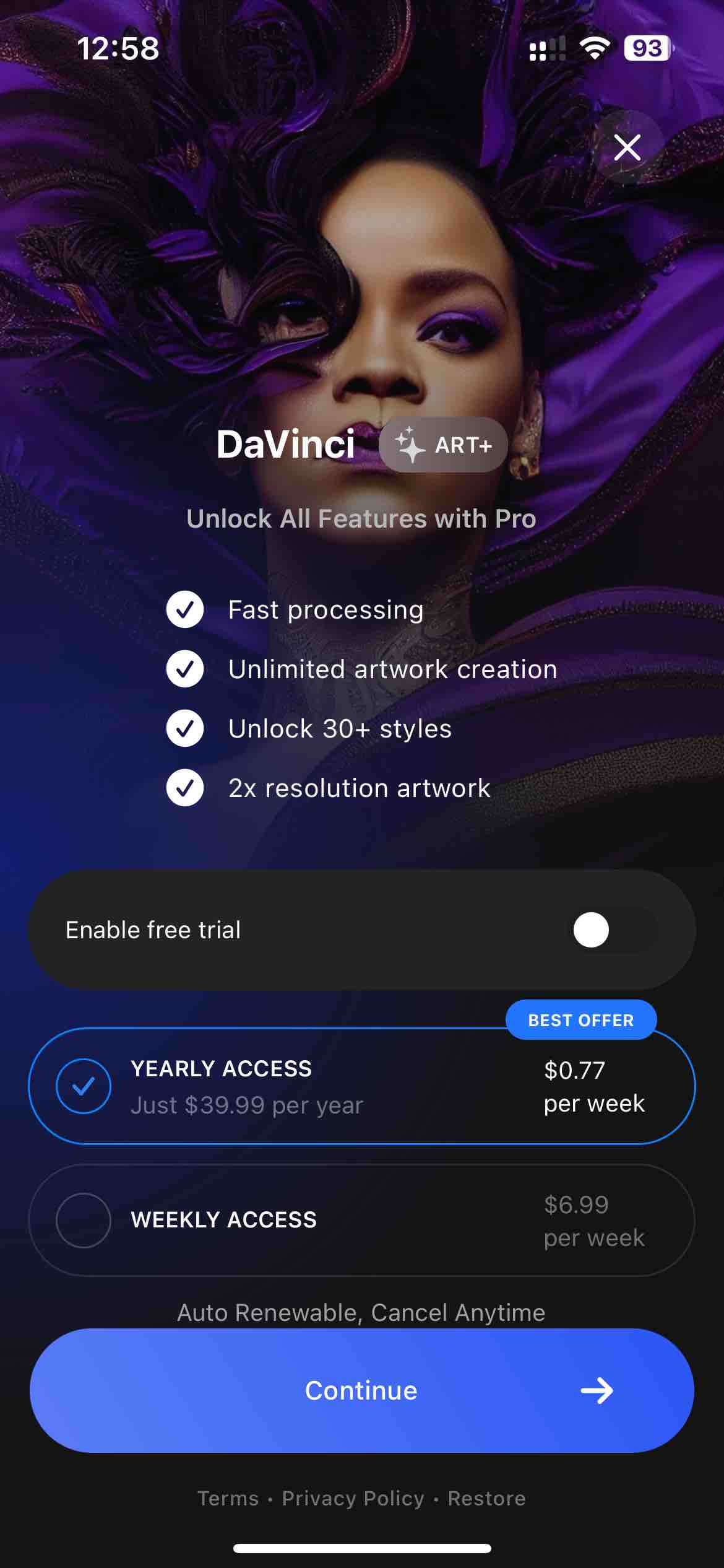 DaVinci - Image Generator AI
