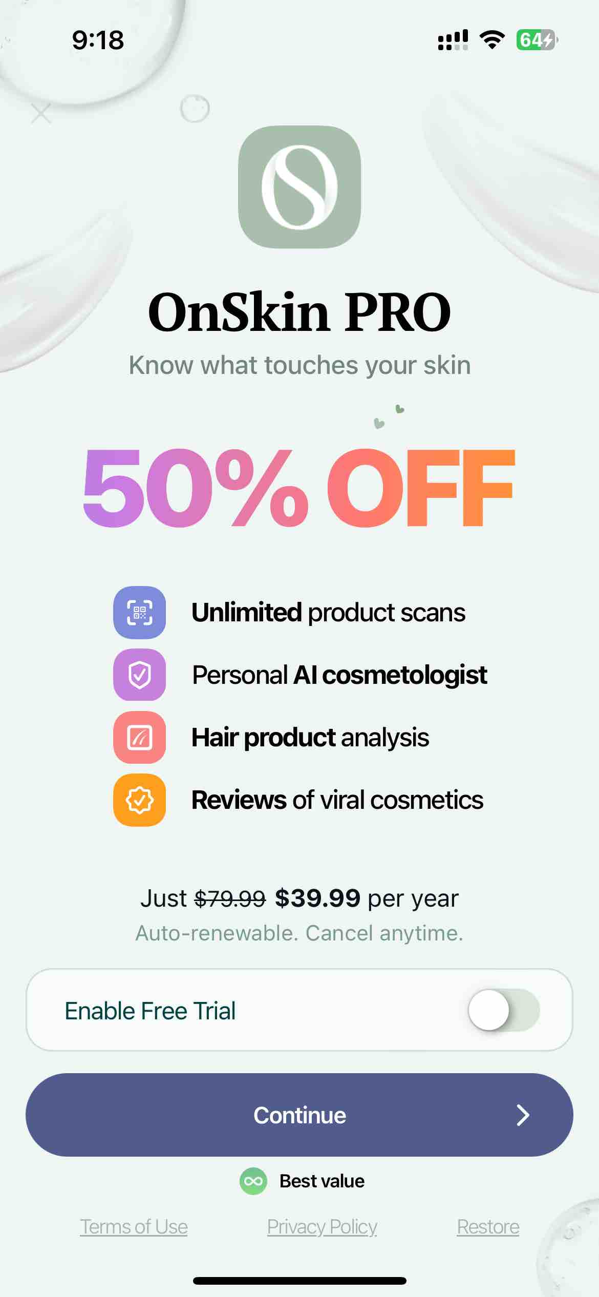 OnSkin: Beauty Product Scanner