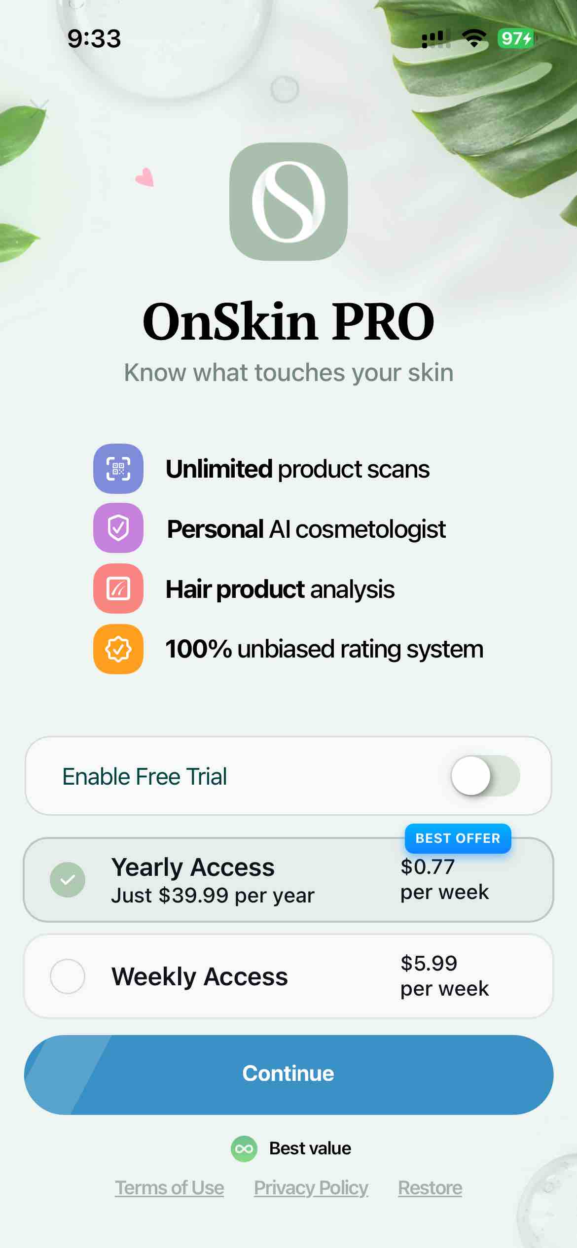OnSkin: Beauty Product Scanner