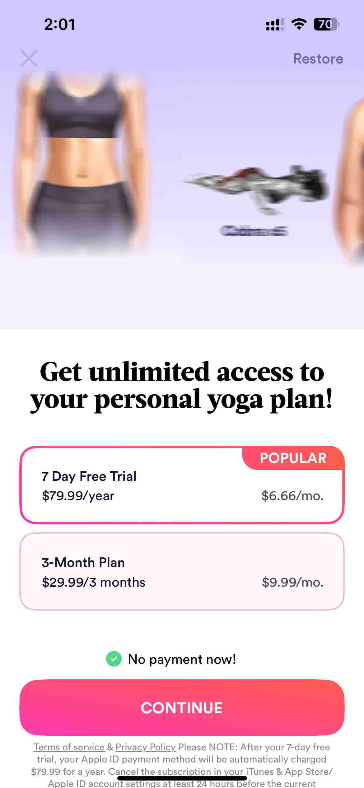 Light: Easy Workout, Tracker
