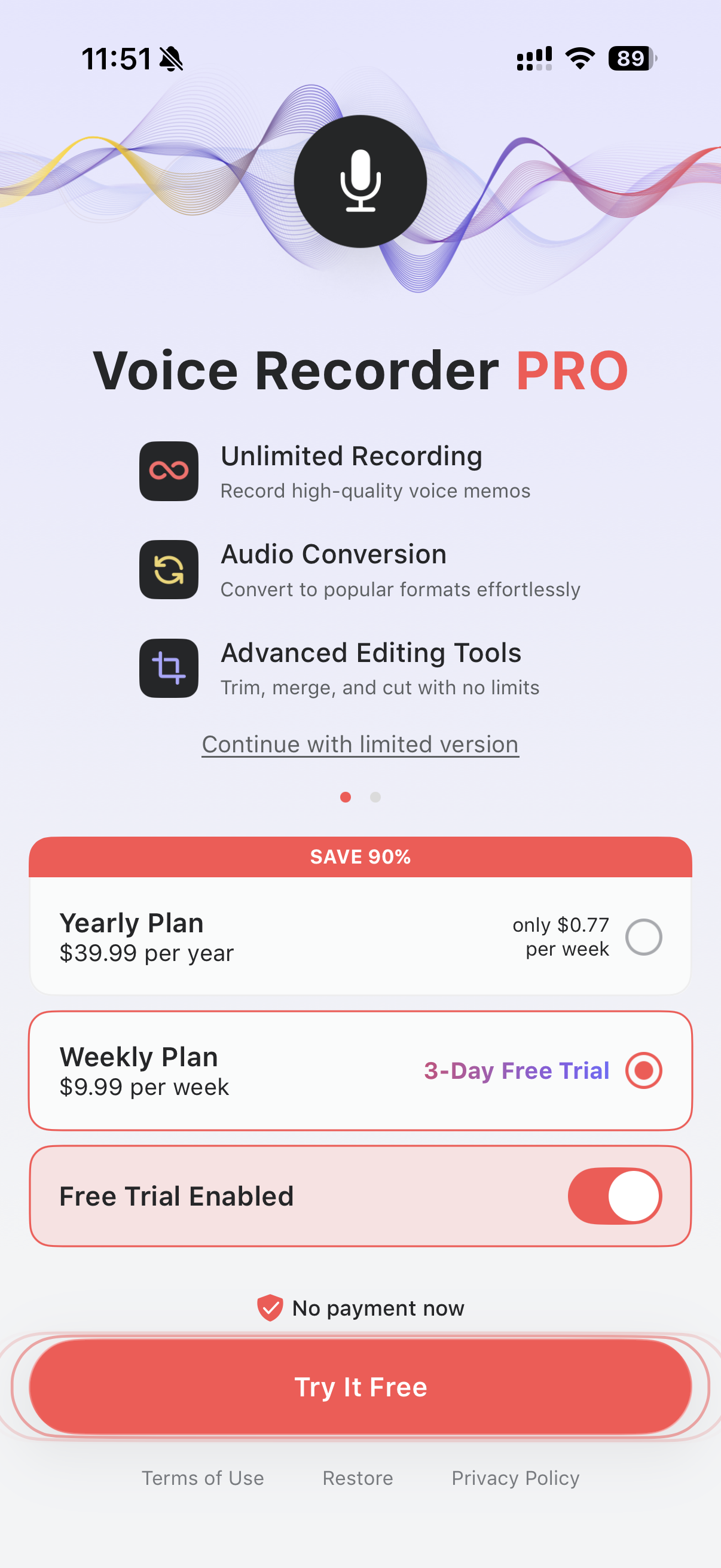 Voice Recorder — Audio Memos