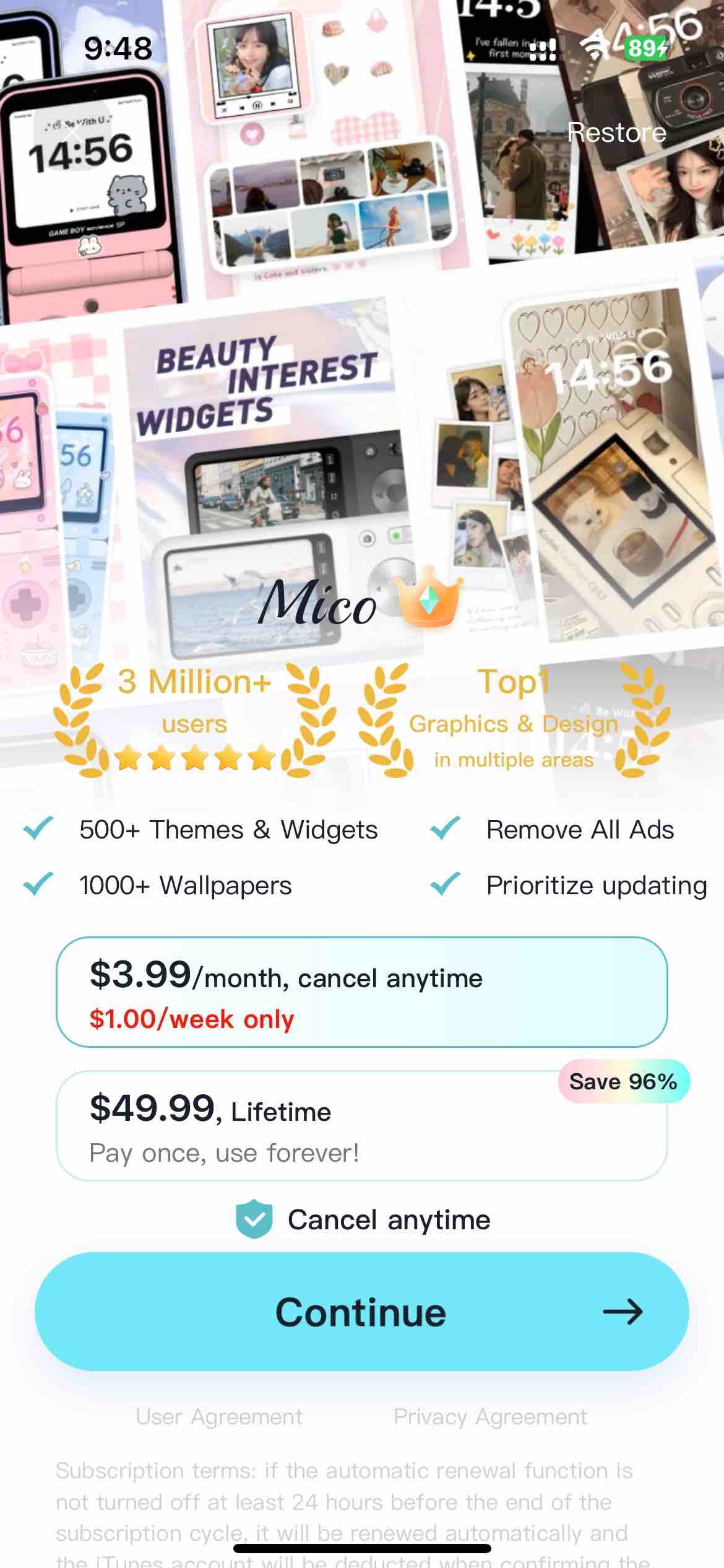 Mico - Widget & Live Wallpaper