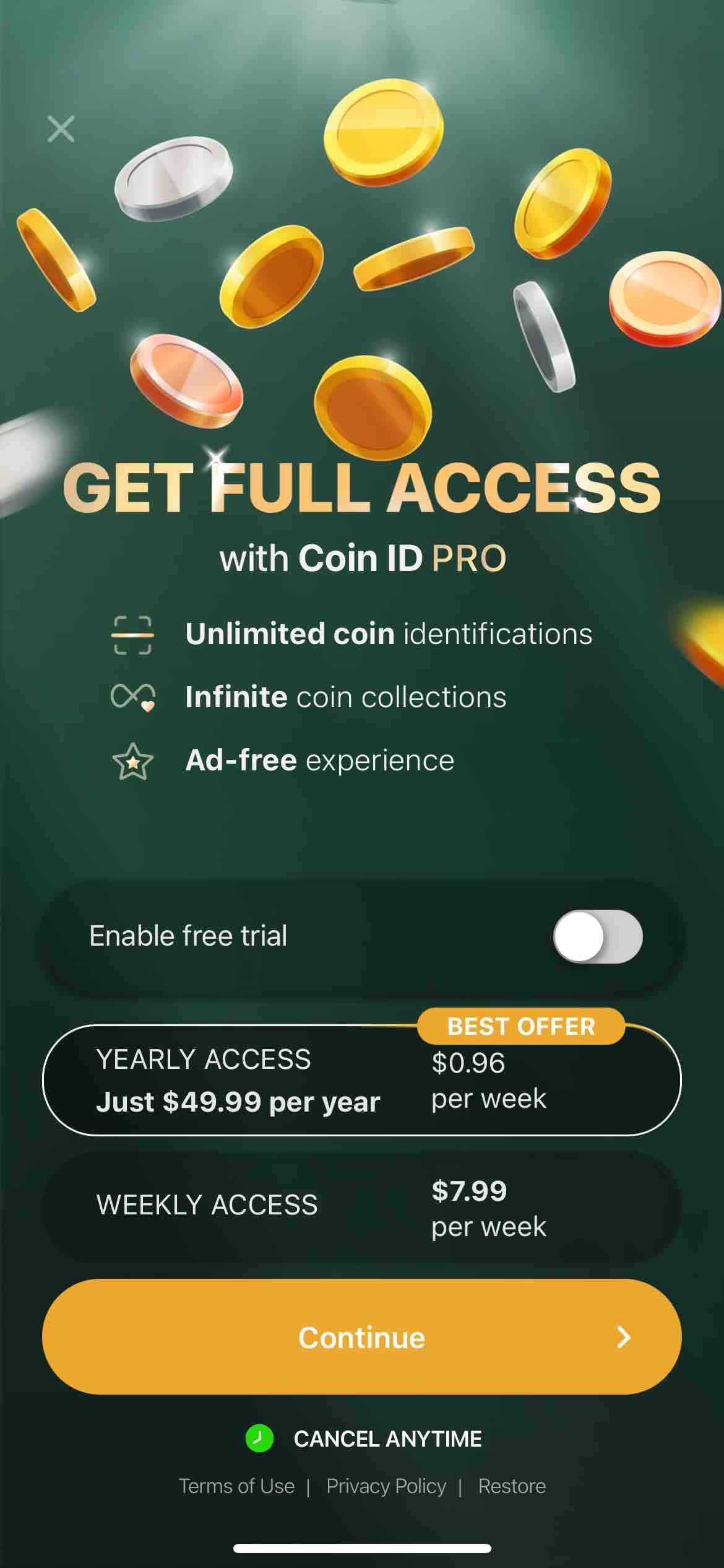 Coin ID: Coin Value Identifier