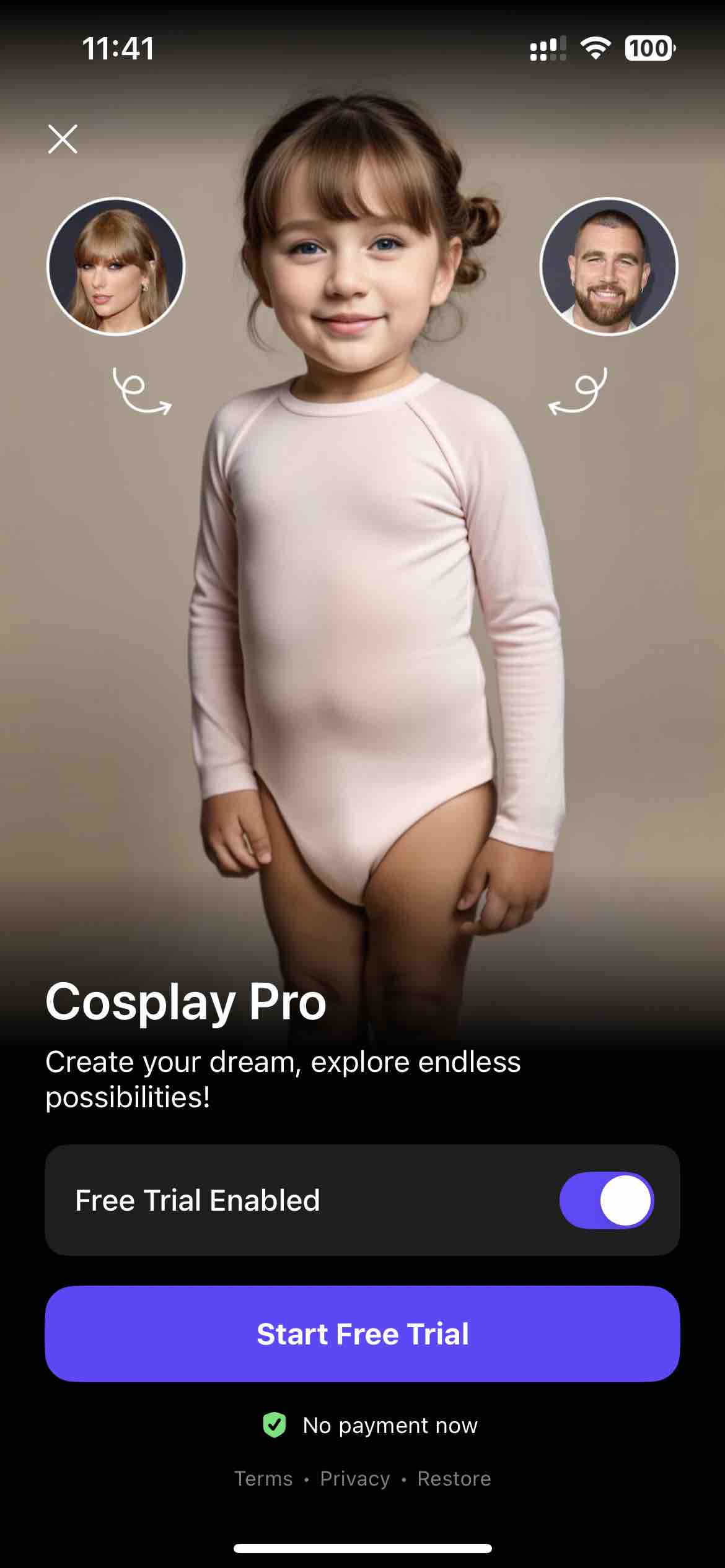 Cosplay: Future Baby Generator
