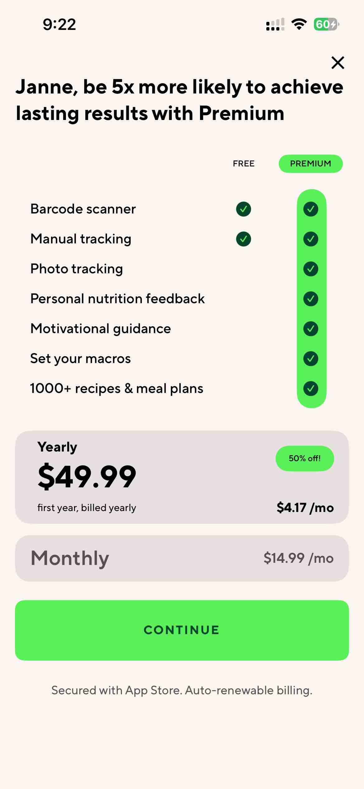 Lifesum Food & Calorie Tracker