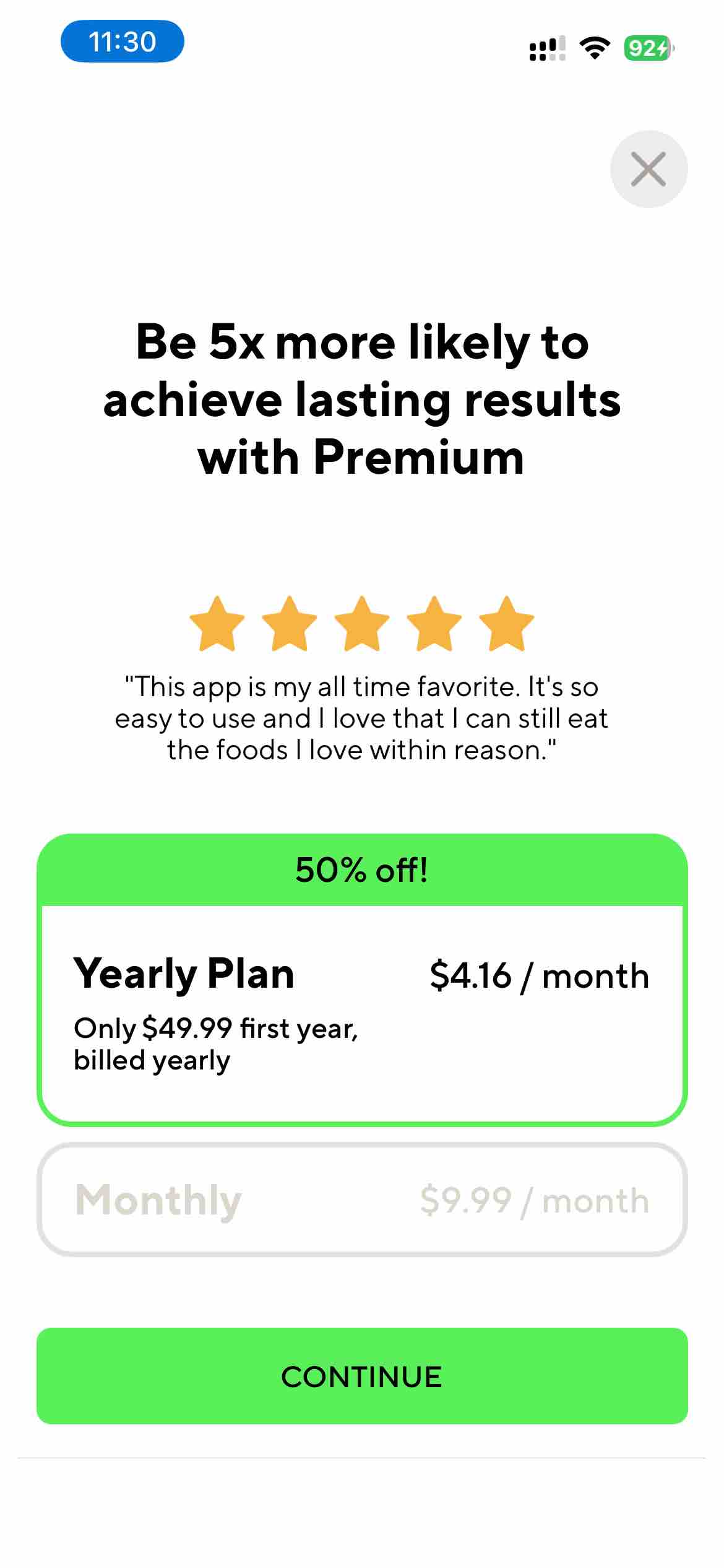 Lifesum Food & Calorie Tracker