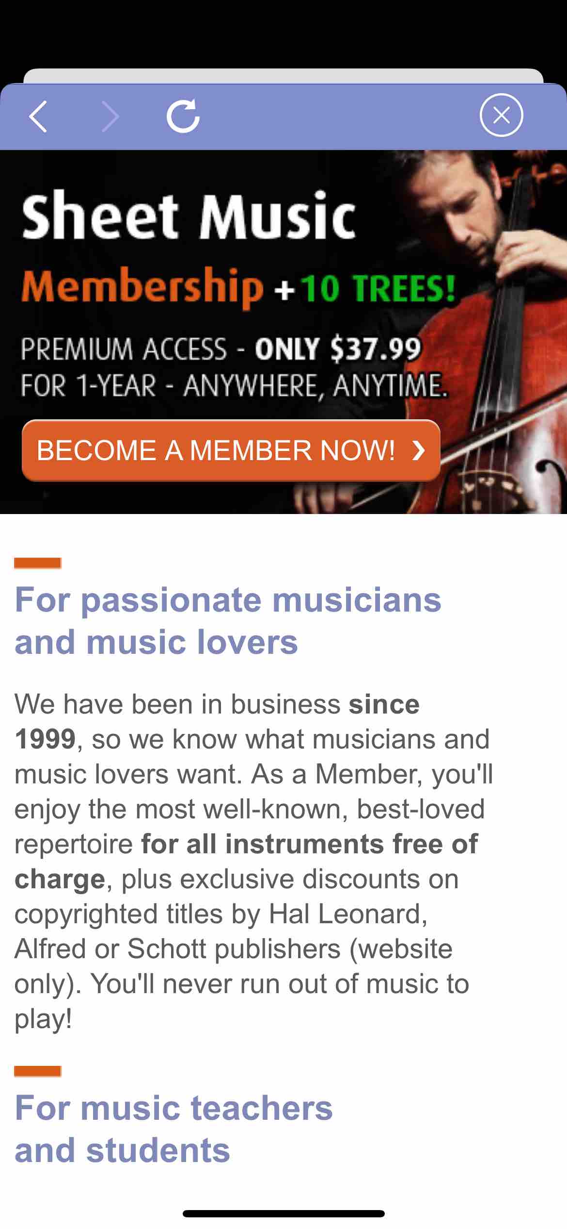 Virtual Sheet Music