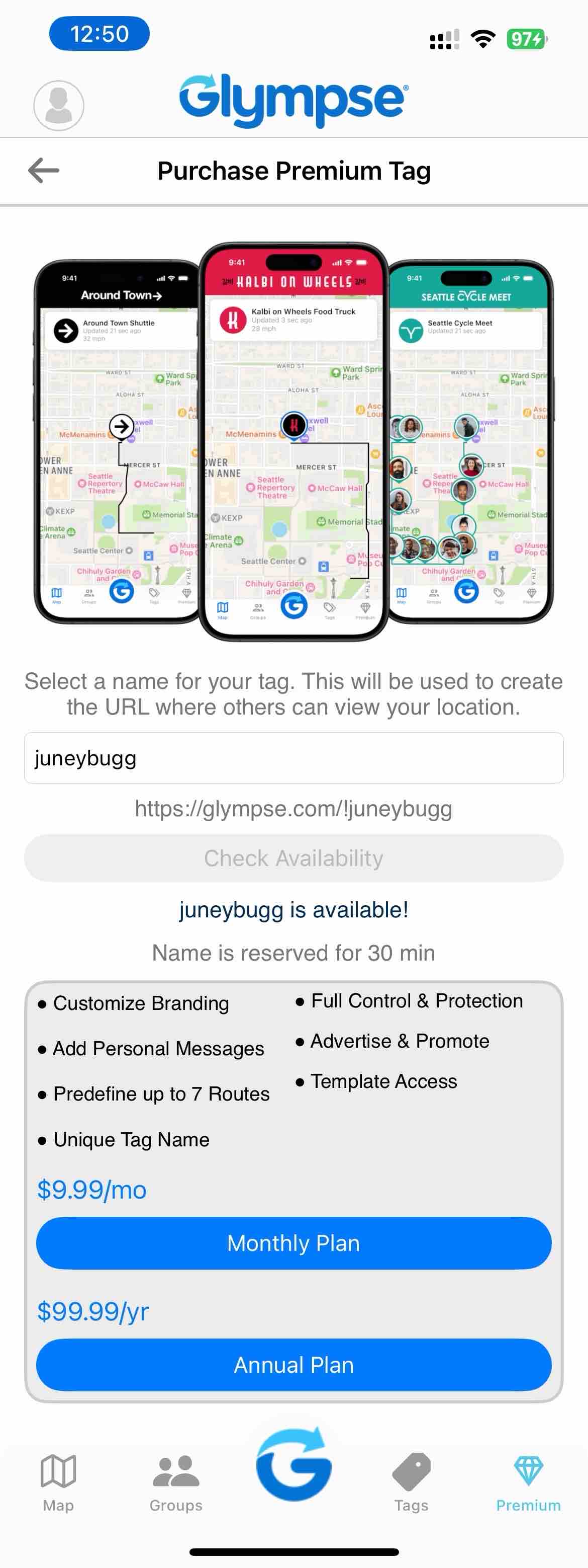 Glympse -Share your location