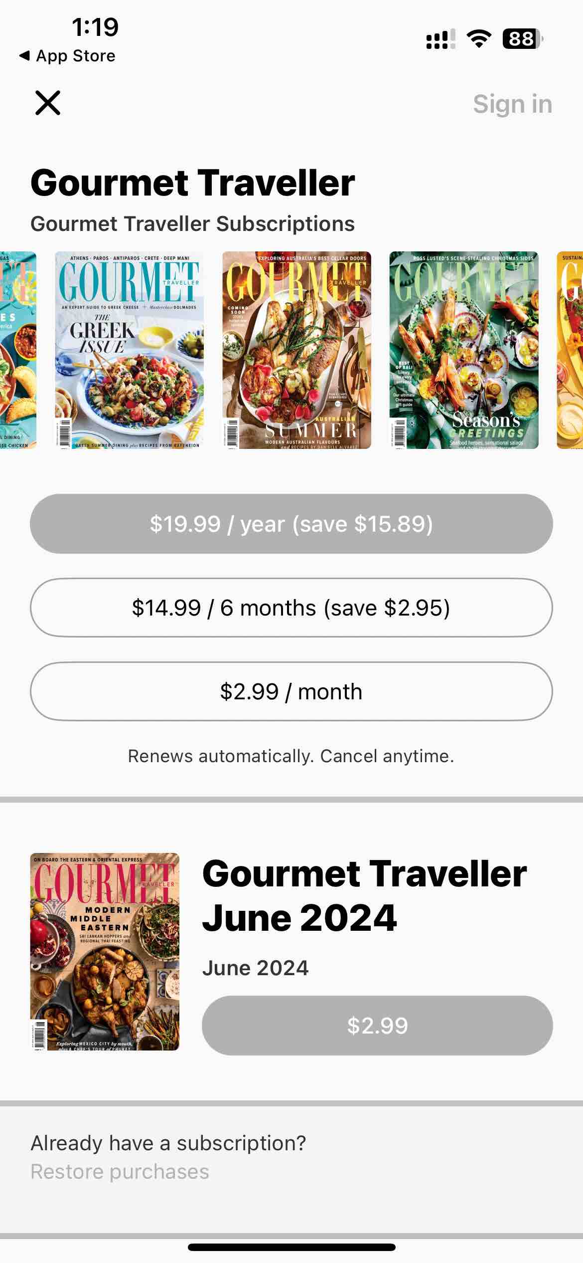 Gourmet Traveller