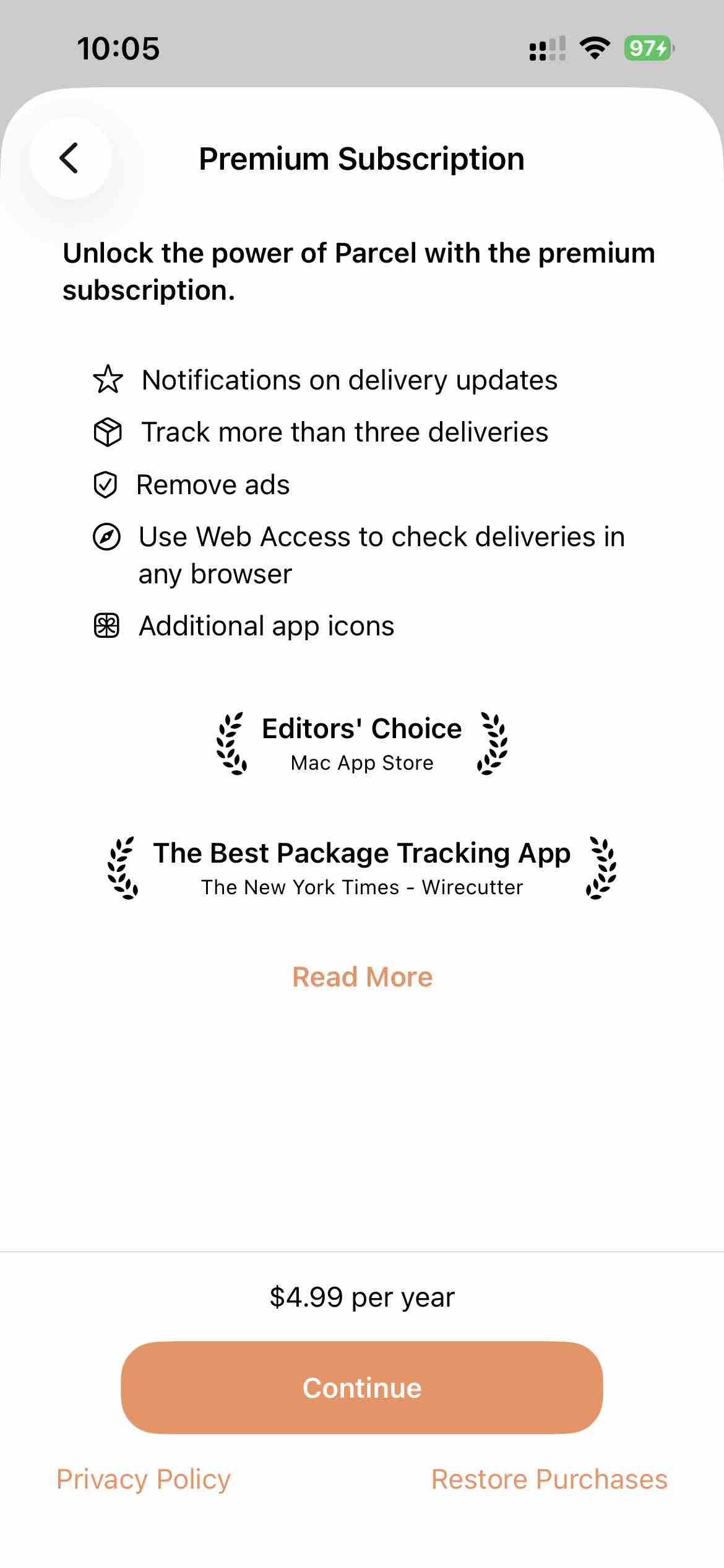 Parcel - Delivery Tracking