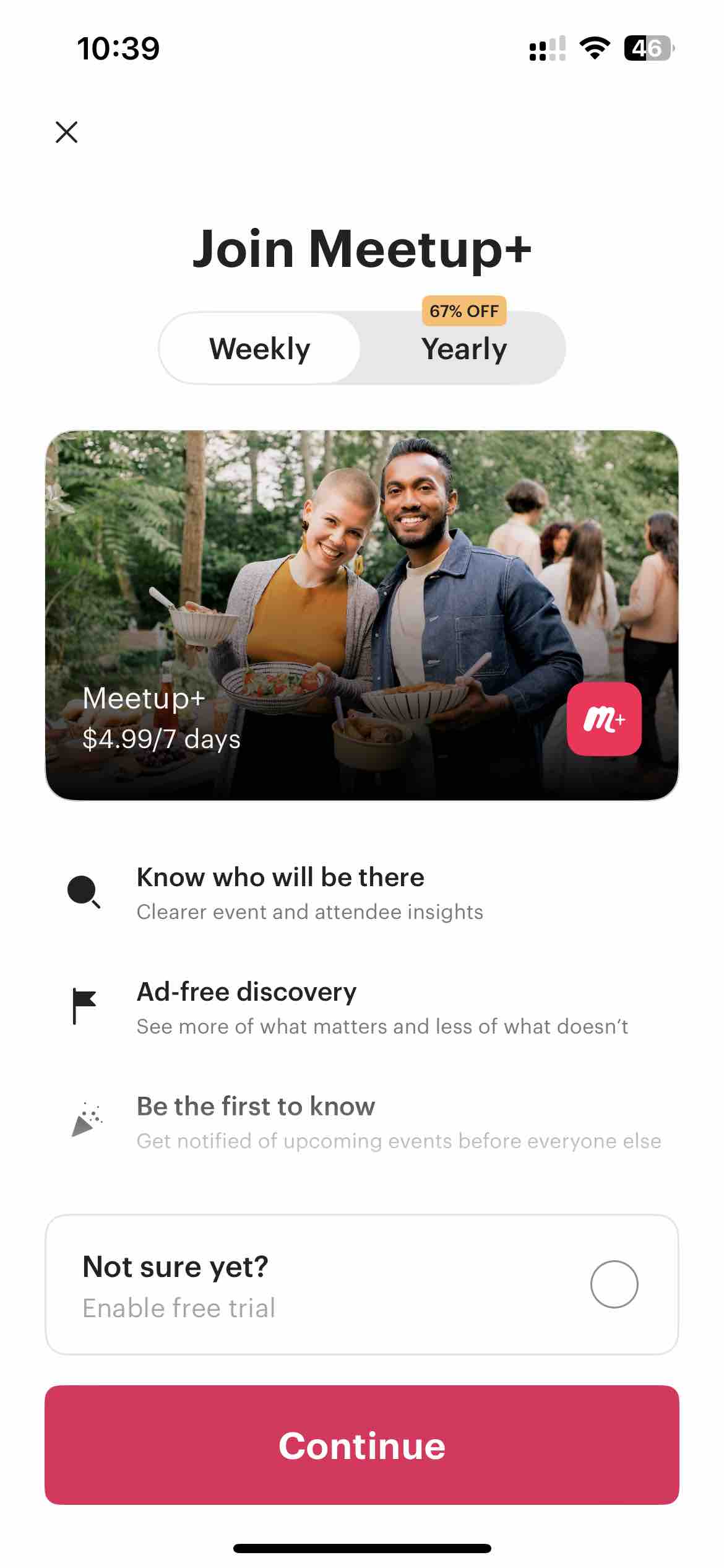 Meetup: Social Events & Groups