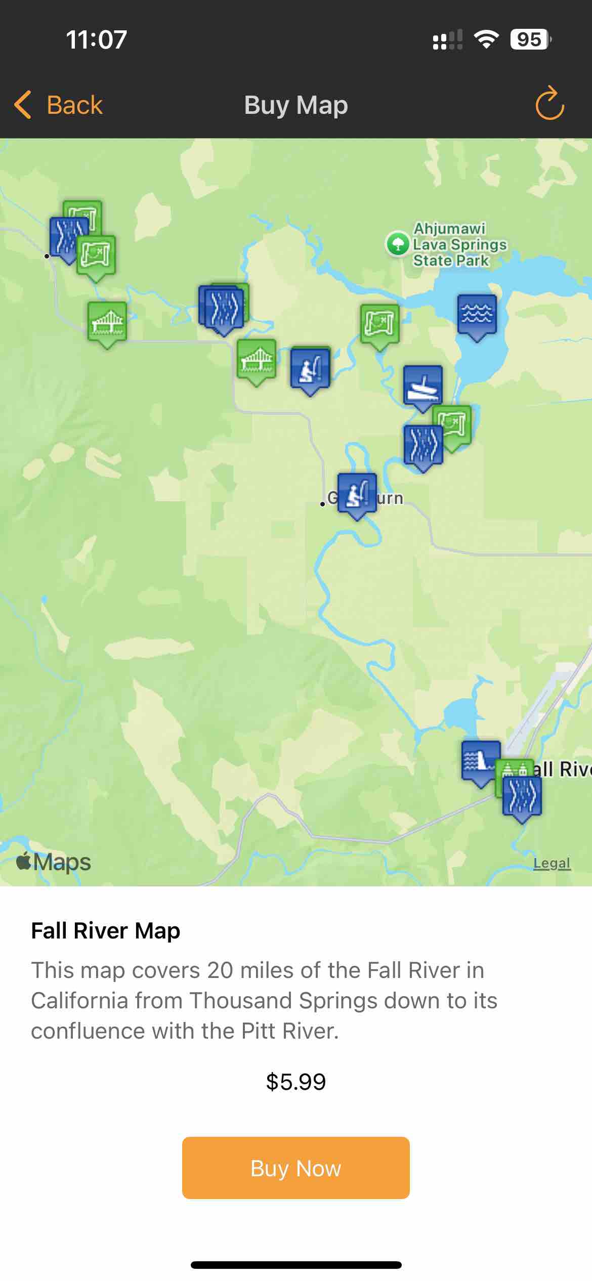 Trout Stream GPS - Fly Fishing