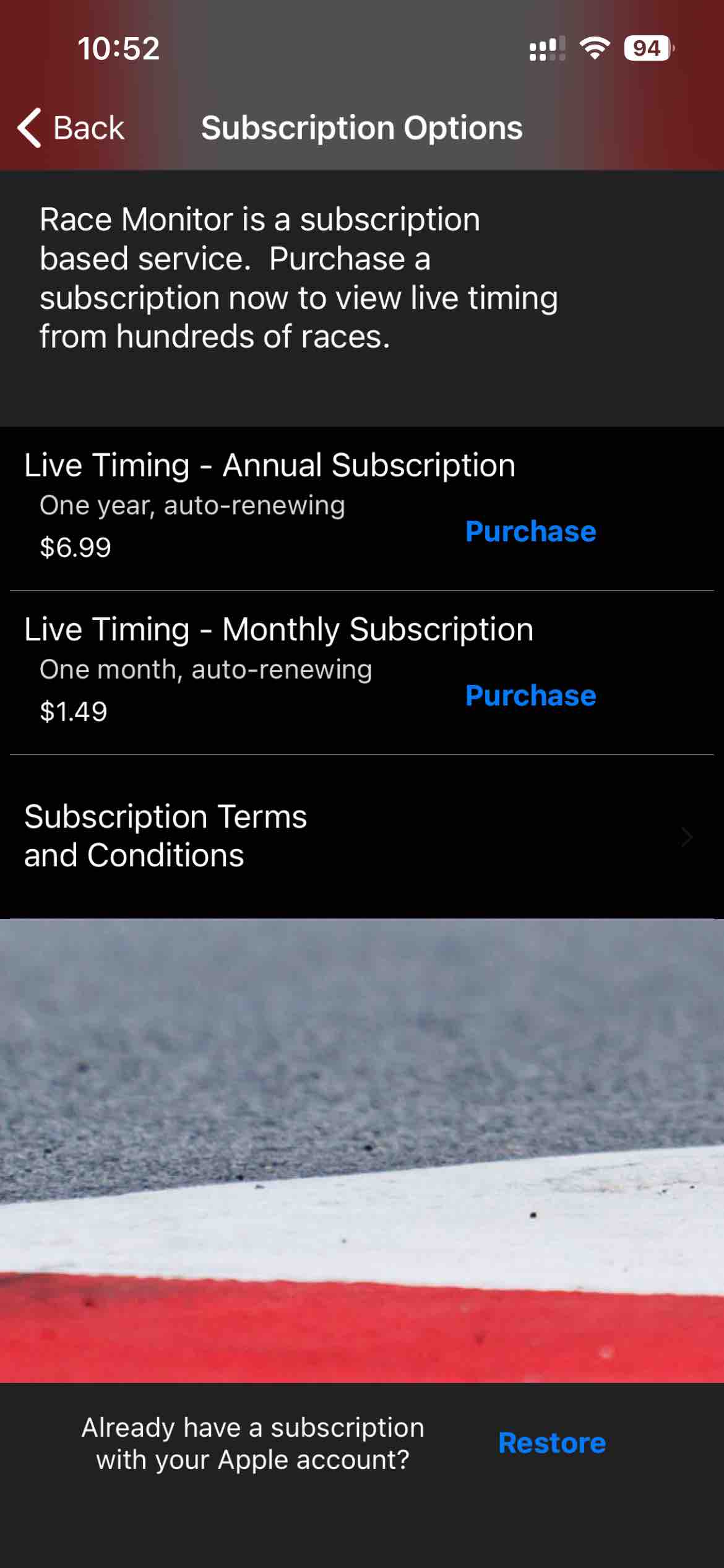 Race Monitor