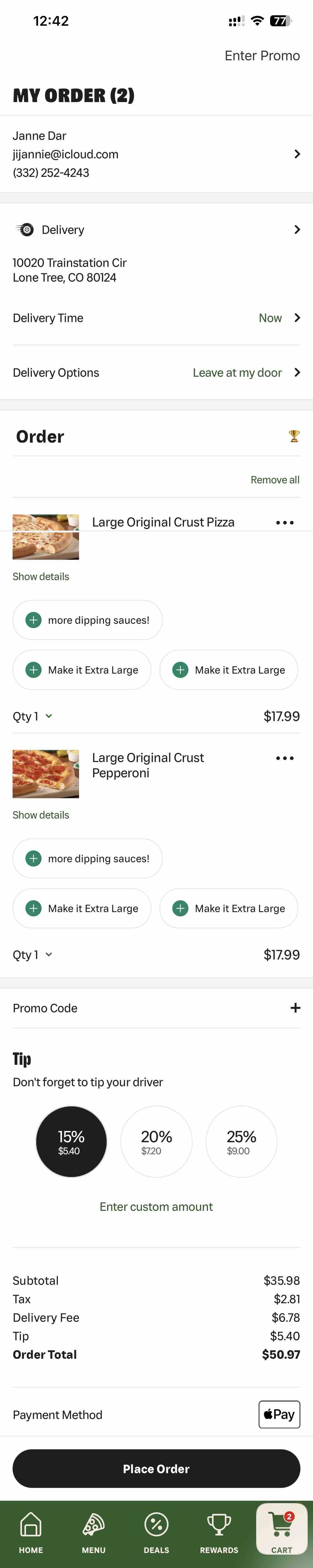 Papa Johns Pizza & Delivery