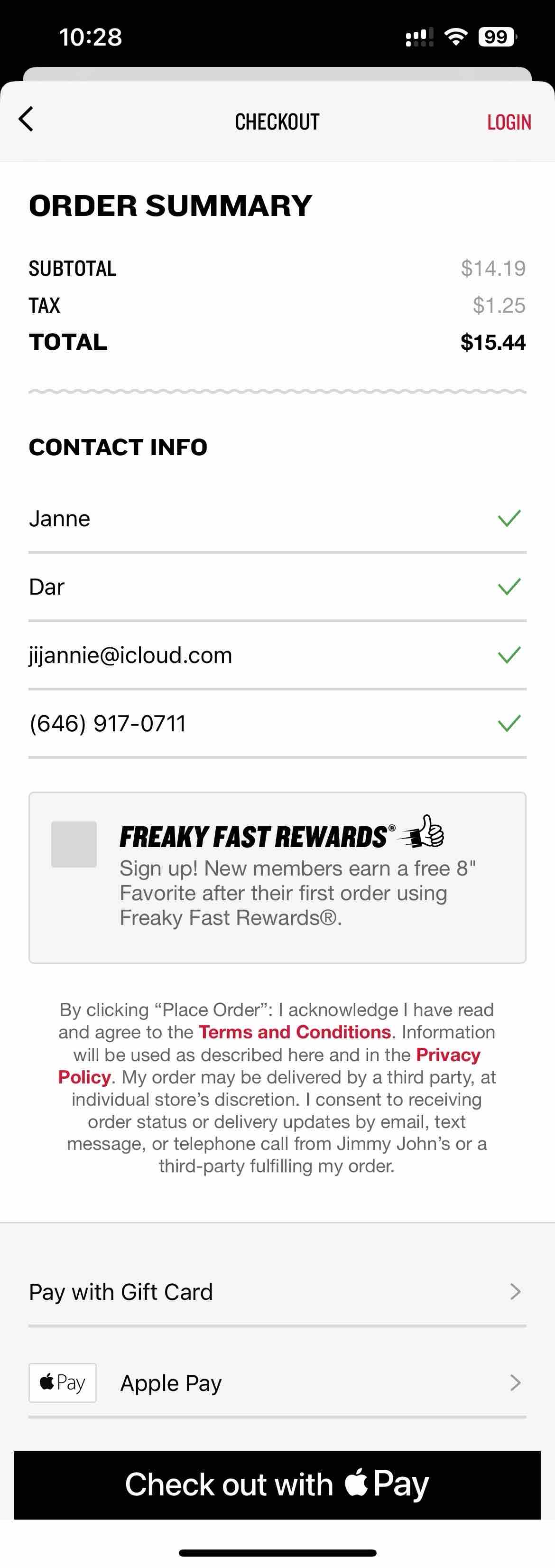 Jimmy John’s Sandwiches
