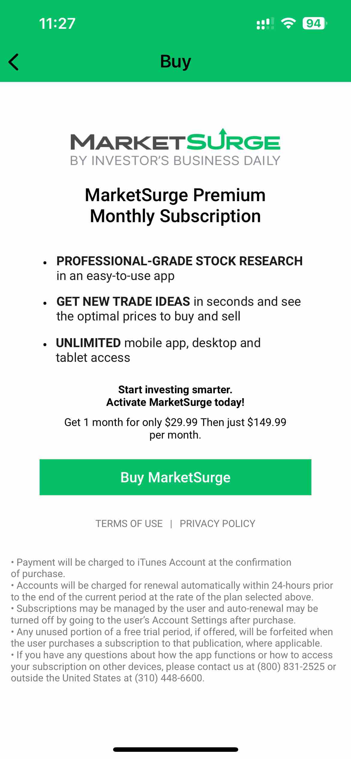 MarketSurge - Stock Research