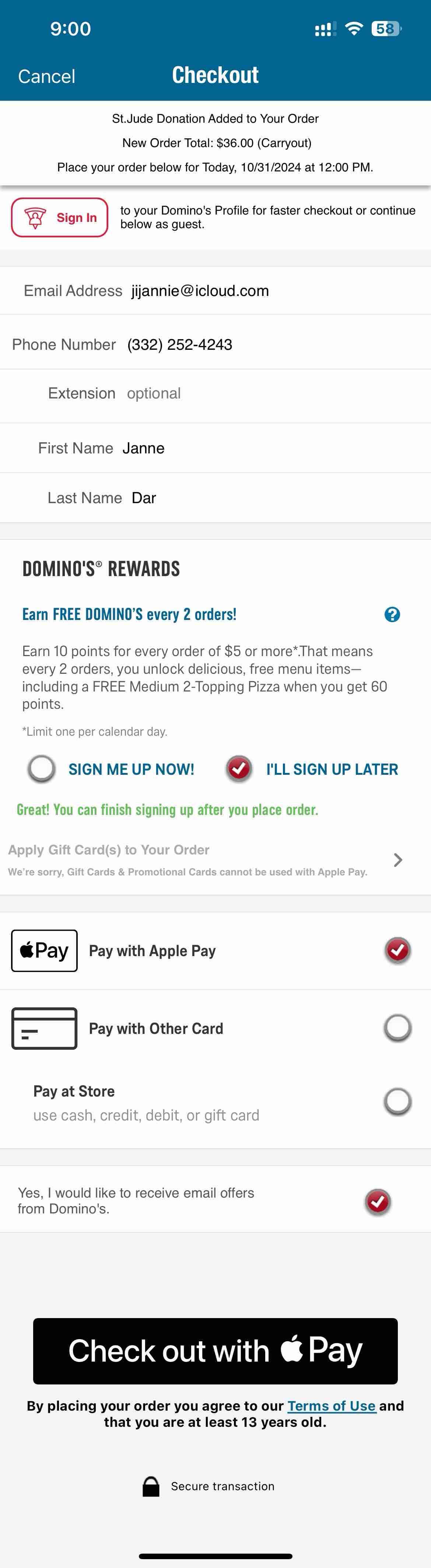 Domino's Pizza USA