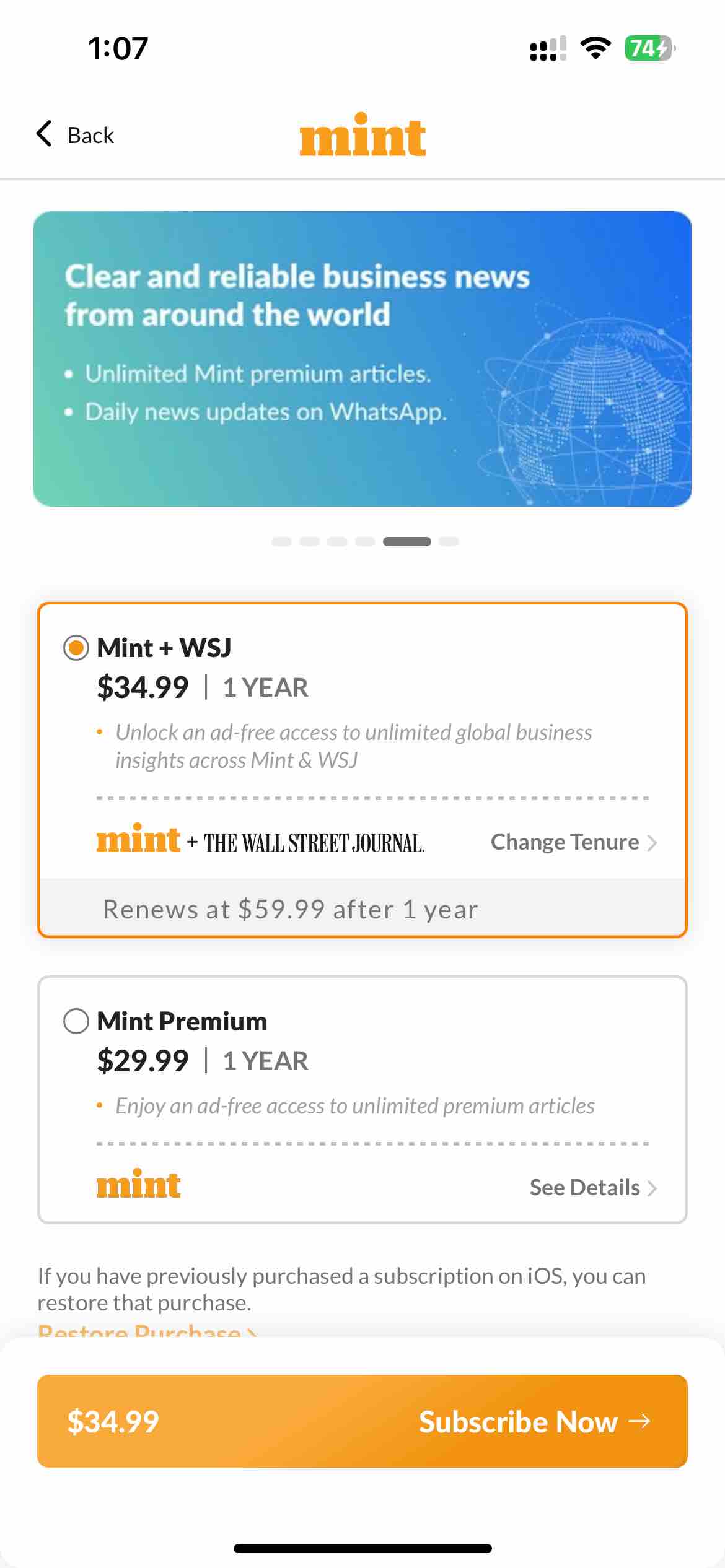 Mint News App: Business & More