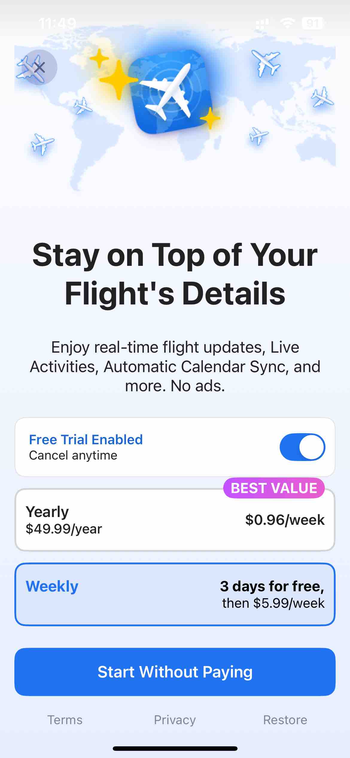 Flight Tracker +