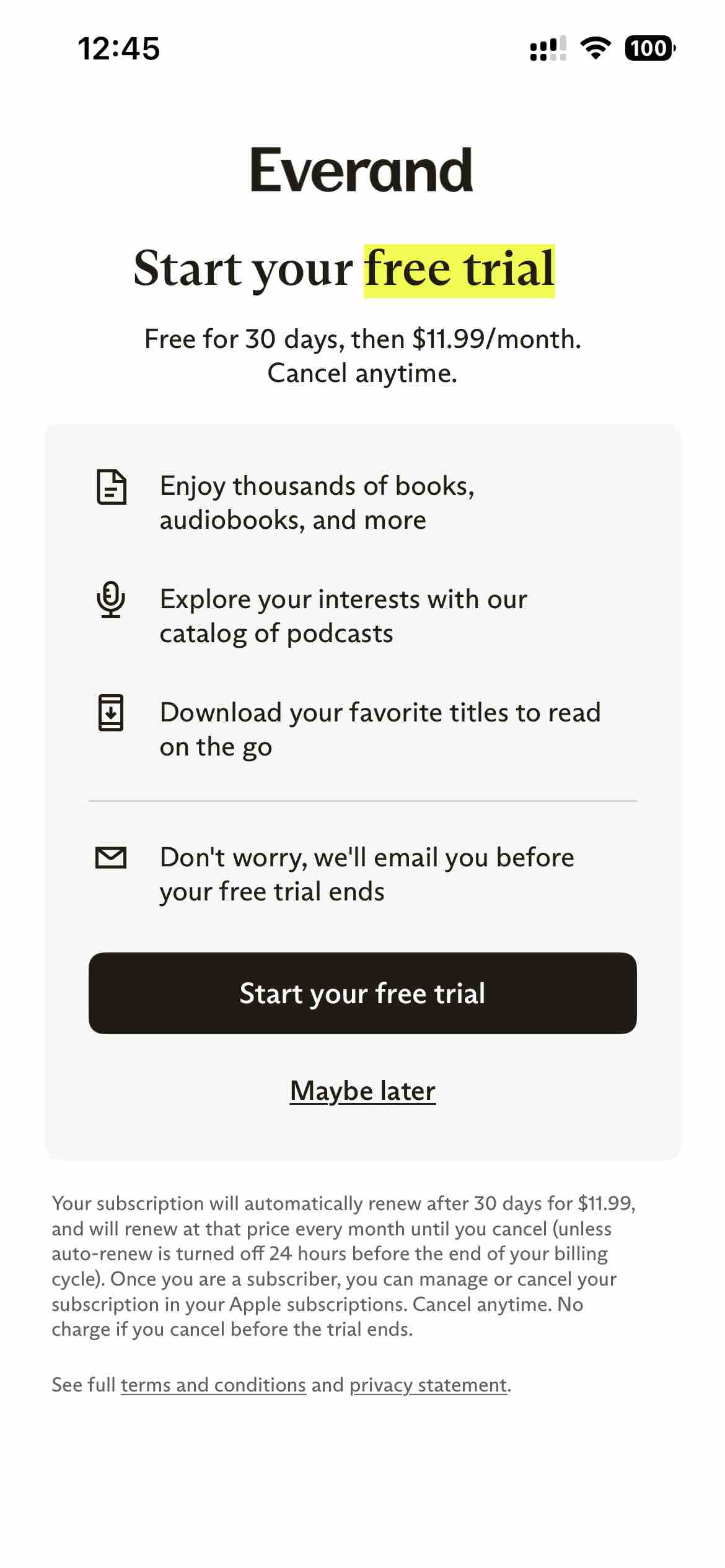Everand: Audiobooks & Ebooks