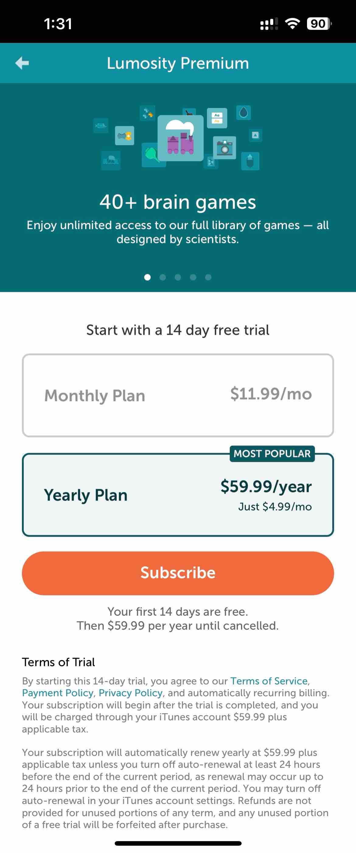 Lumosity: Brain Training Games